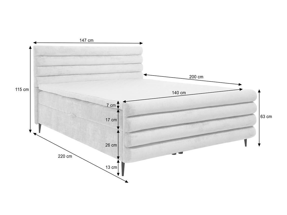 Continental bed Margate 134 (Clara 215.03)