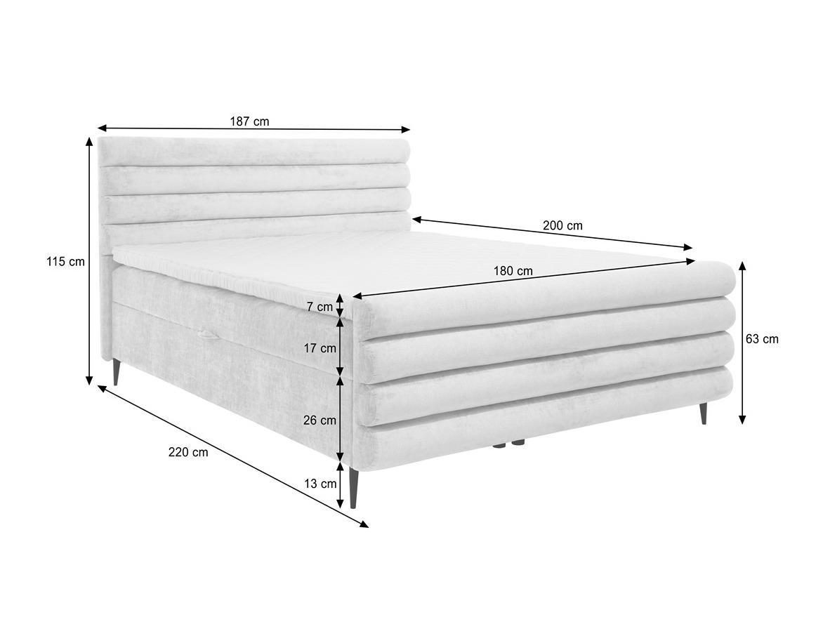 Continental bed Margate 134 (Clara 215.03)