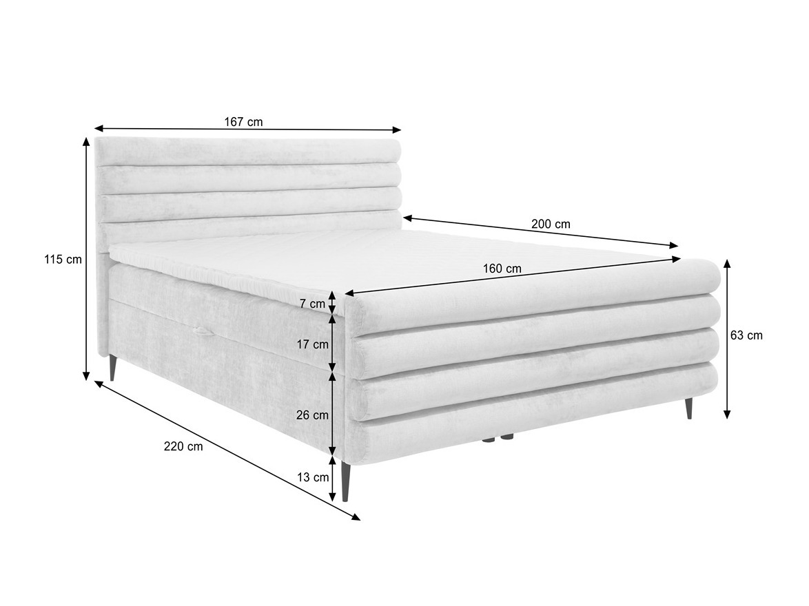 Continental bed Margate 134 (Clara 215.16)