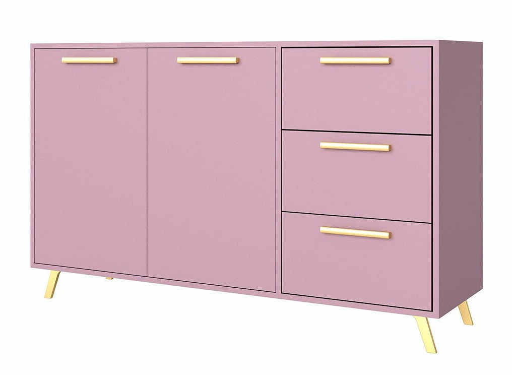 Chest of drawers Rosa (Purple + Golden)