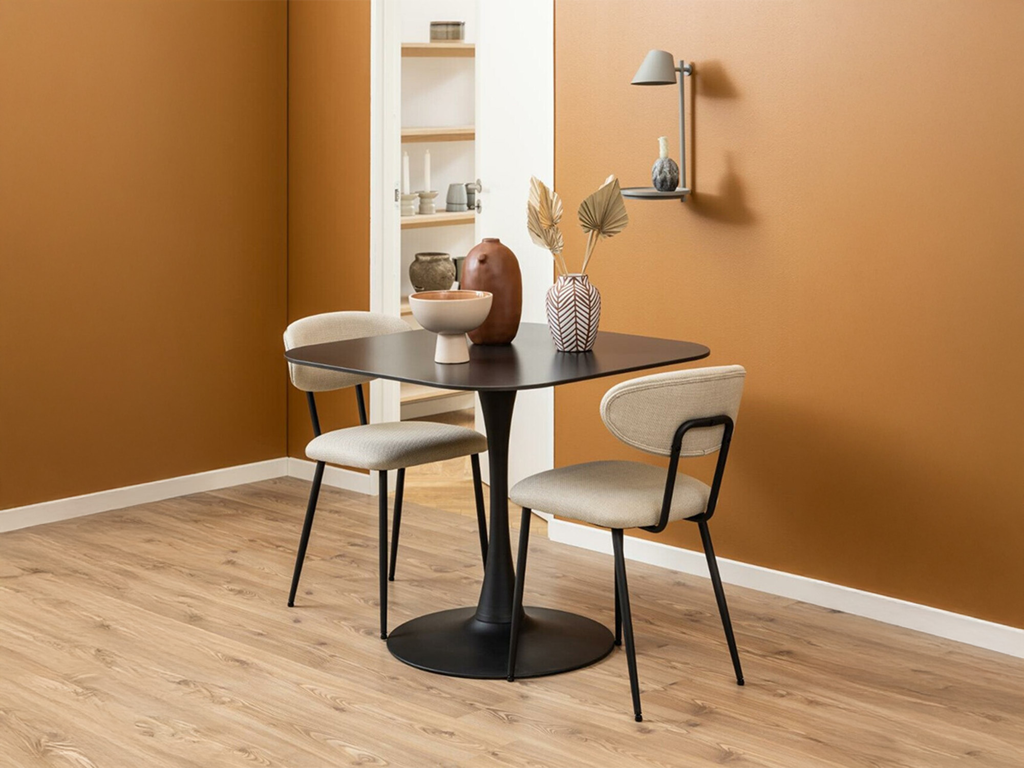 Table Norsica 690 (Black + Black marble)