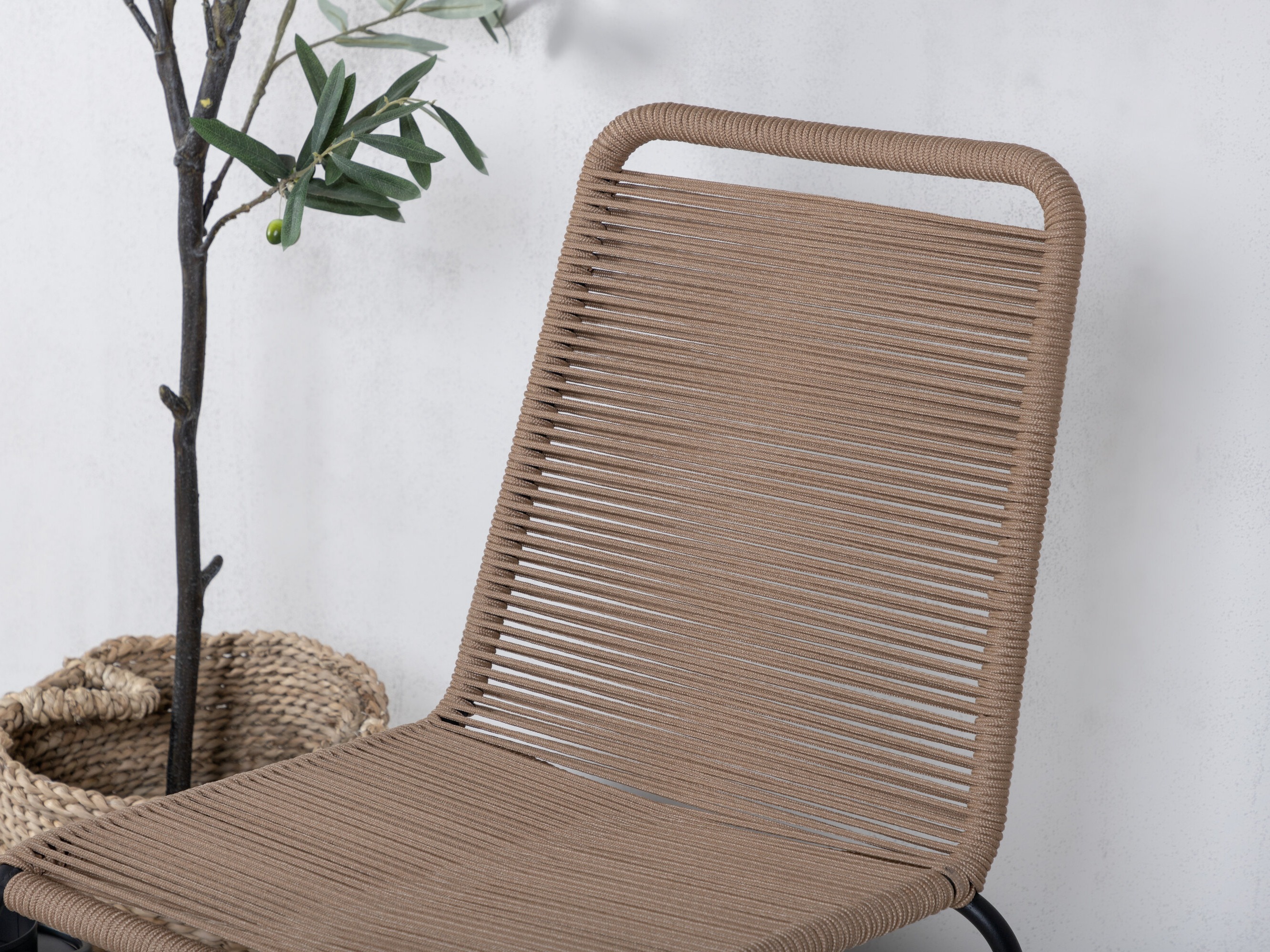 Outdoor chair Dallas 2820 (Light brown + Black)