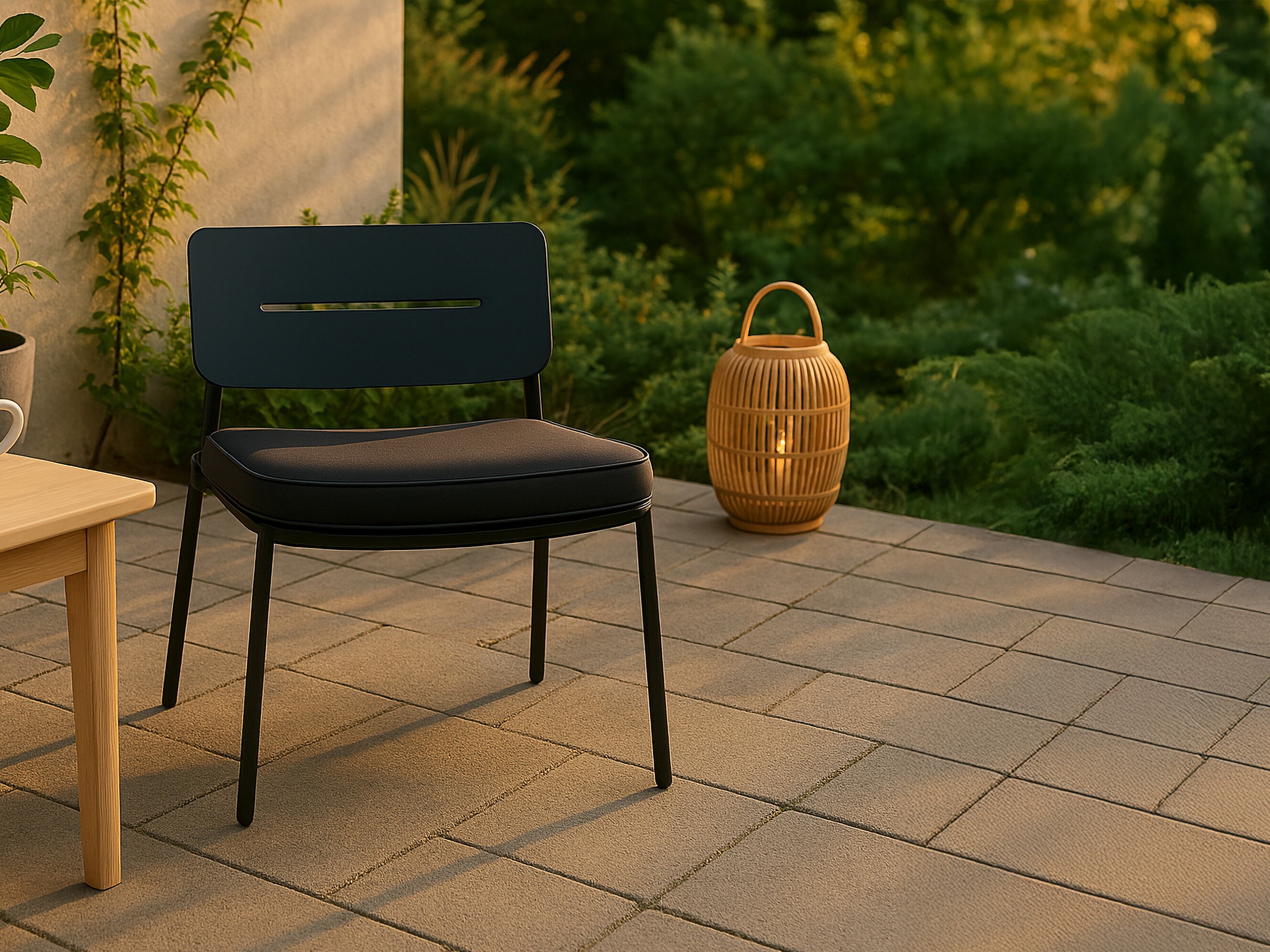 Outdoor chair Dallas 825 (Black)