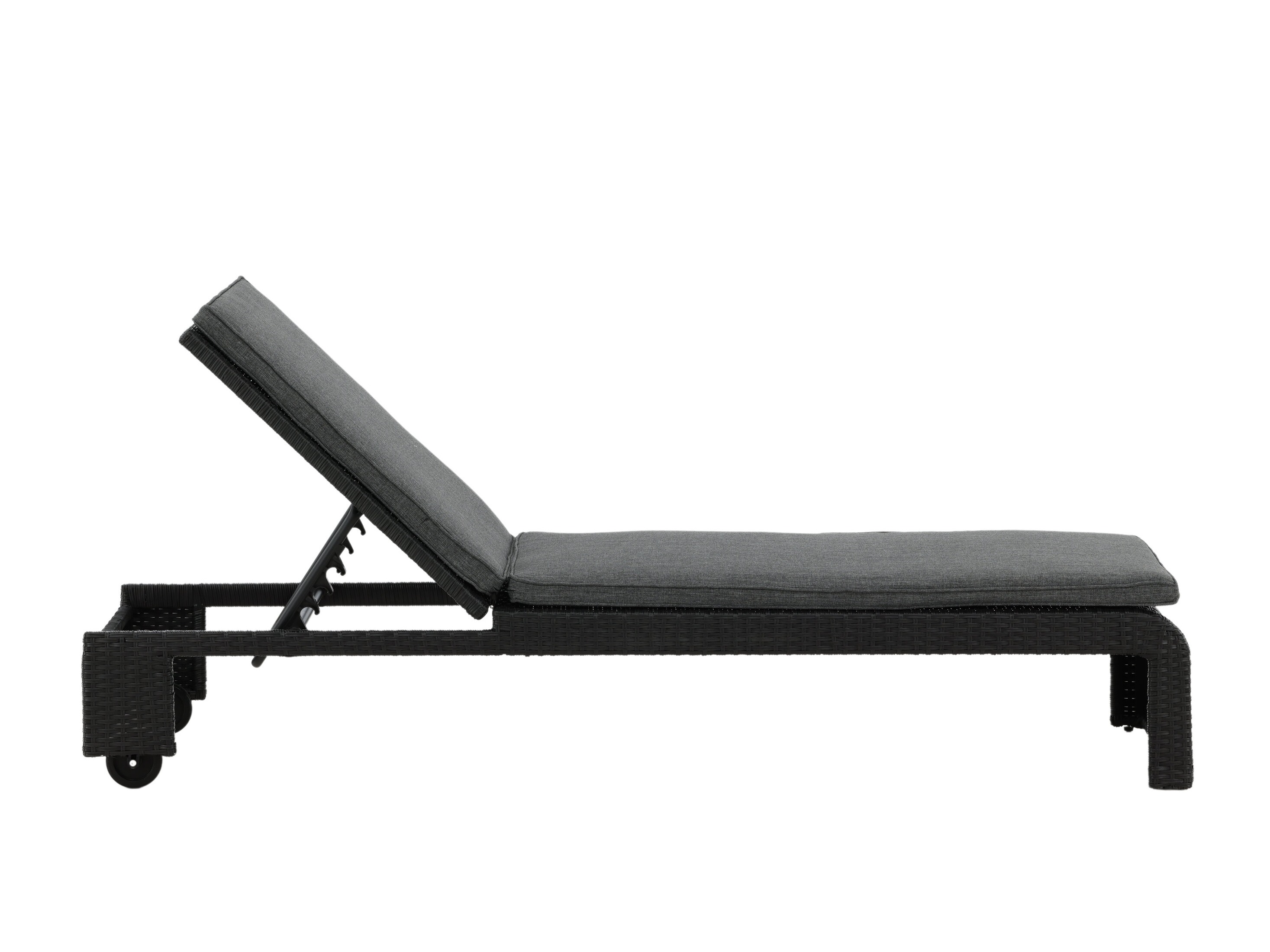 Outdoor sunbed Dallas 771 (Black + Grey)