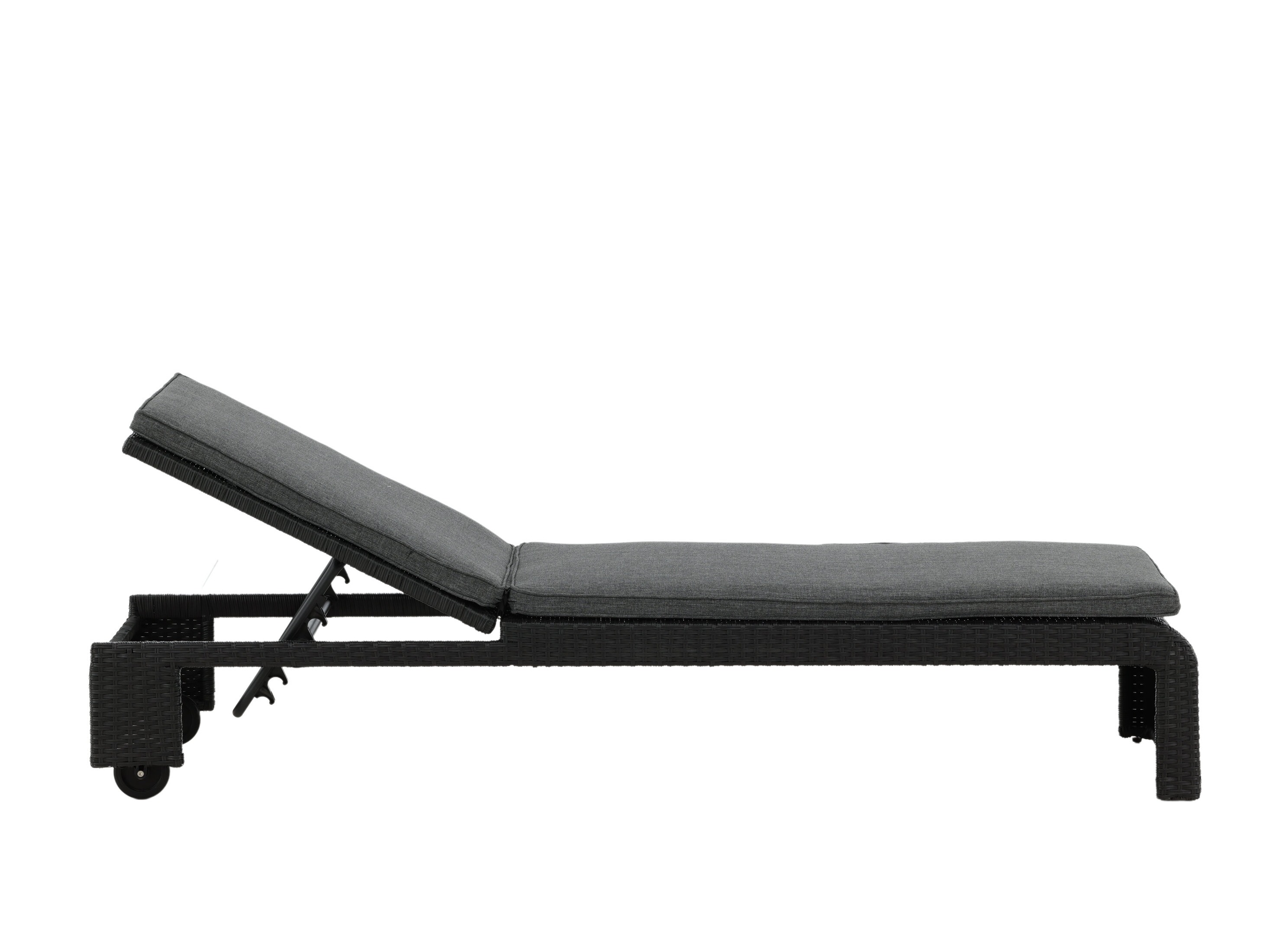 Outdoor sunbed Dallas 771 (Black + Grey)