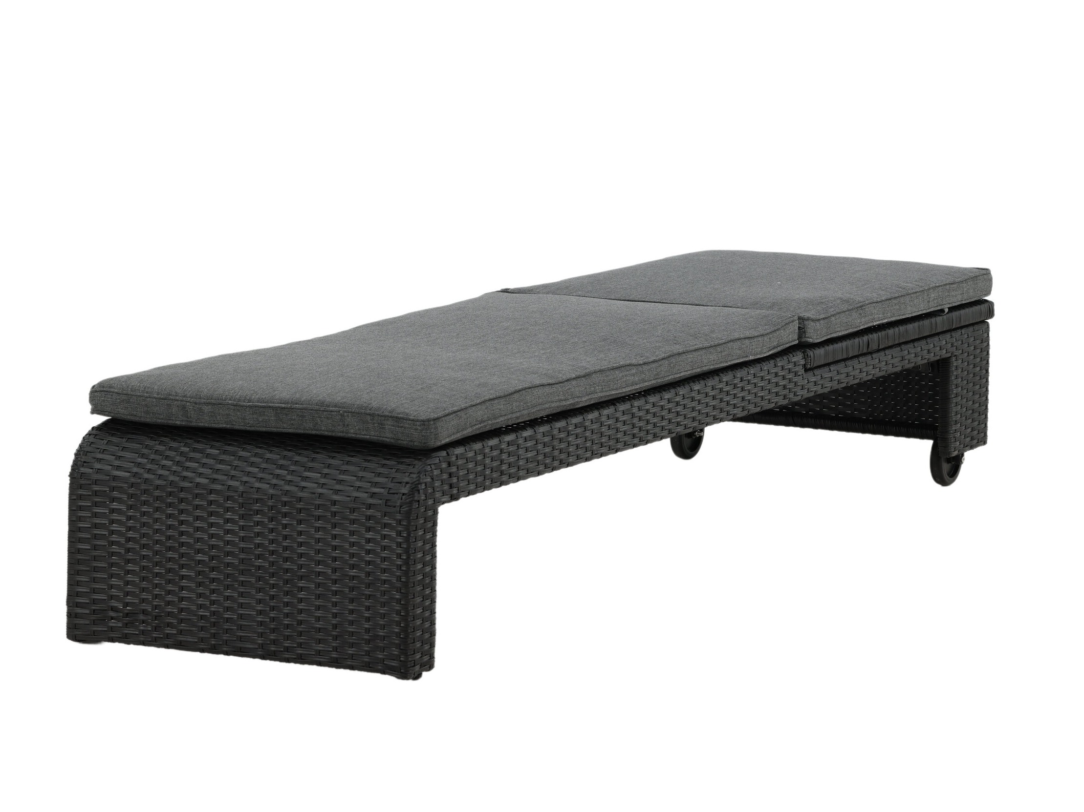 Outdoor sunbed Dallas 771 (Black + Grey)