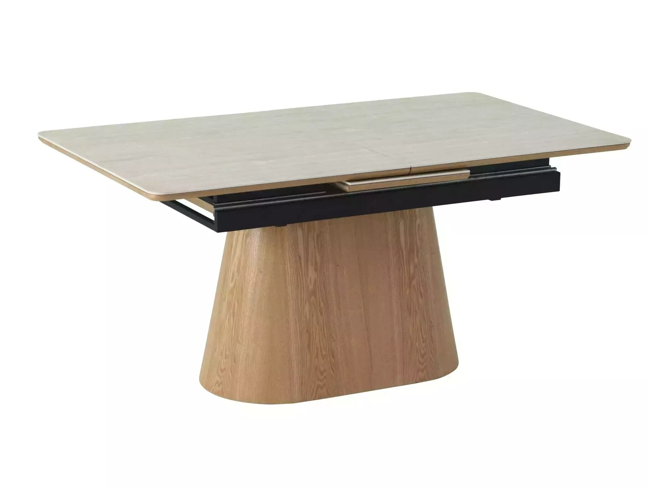 Table Detroit 932 (Light travertine + Oak)