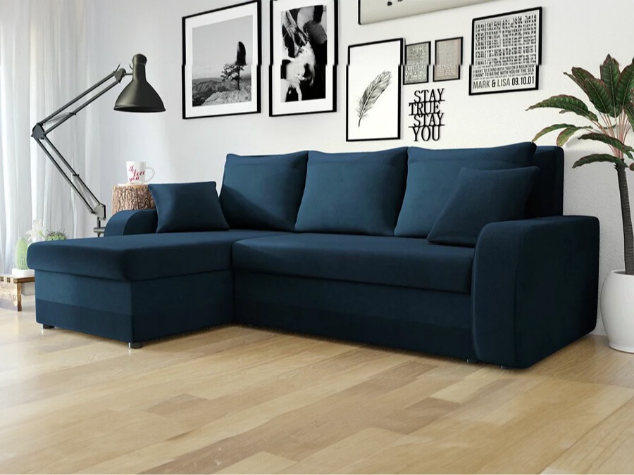 Corner sofa Comfivo 135 (Kronos 09 + Uttario Velvet 2967)
