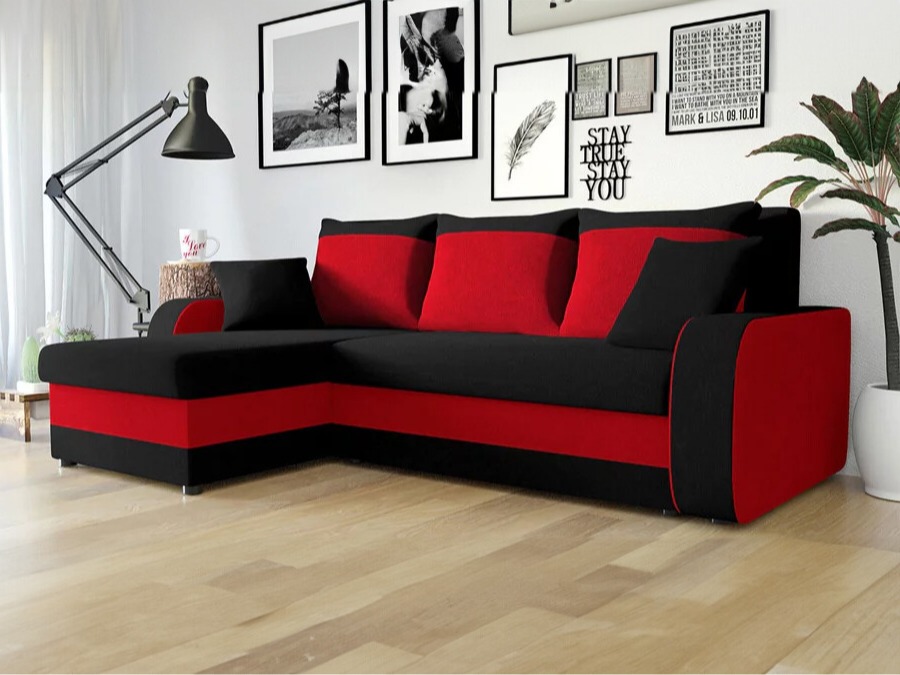 Corner sofa Comfivo Melissa (Mikrofaza 15 + Mikrofaza 22)