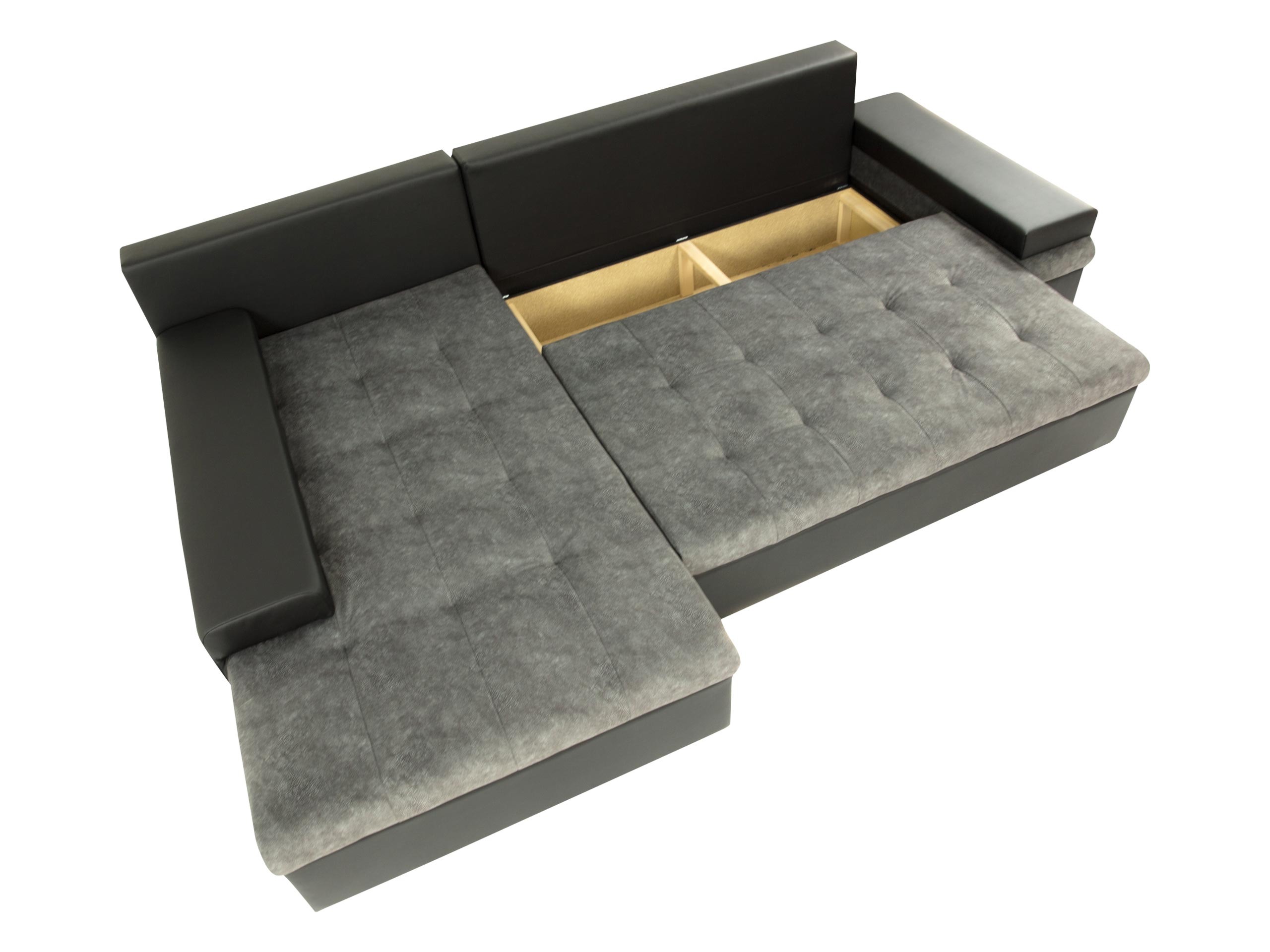 Corner sofa Comfivo Olivetum III (Piano 17 + Mokka 82)