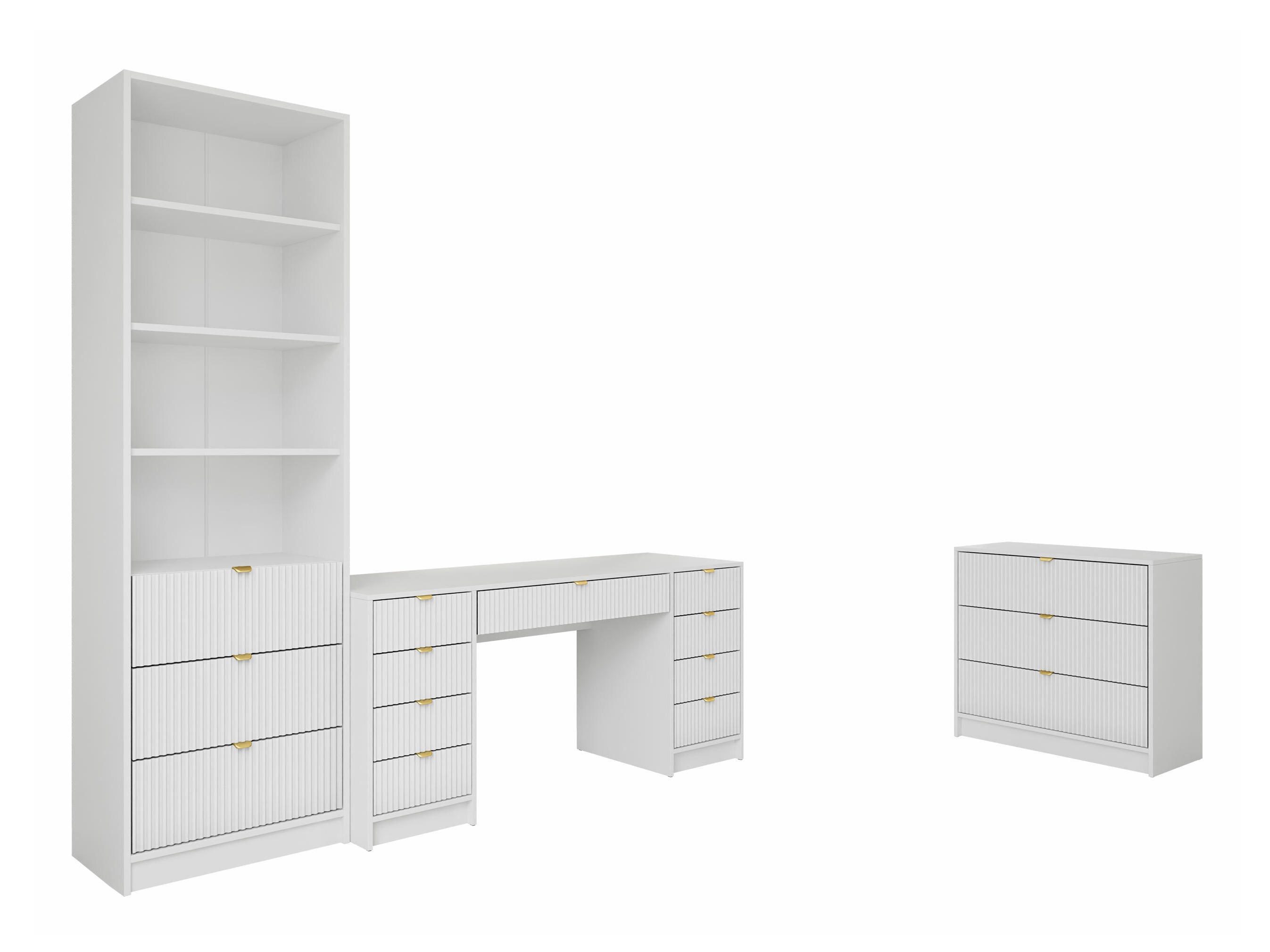 Home office set Comfivo Larmire 121 (White)