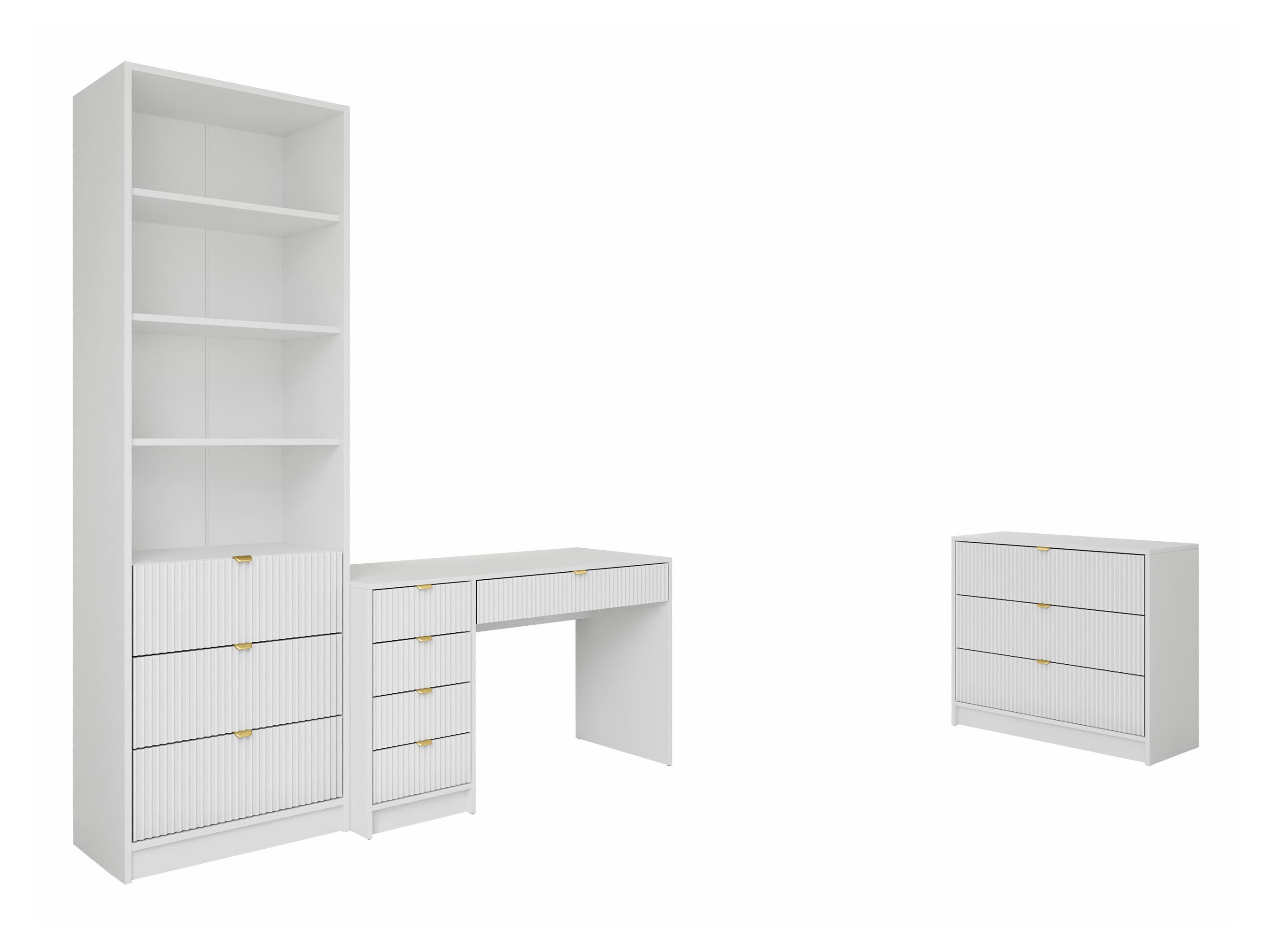 Home office set Comfivo Papilio V (White)