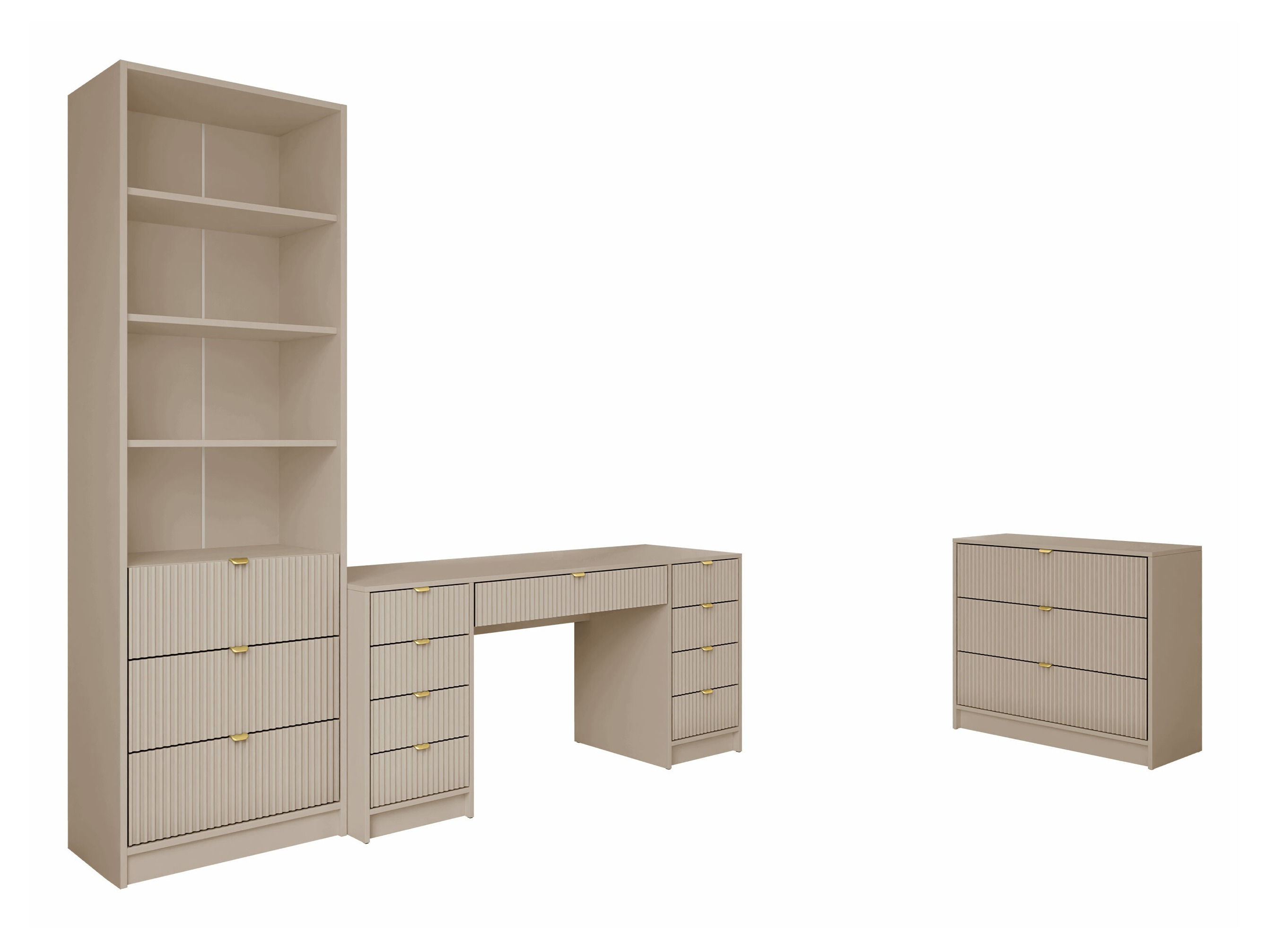 Home office set Comfivo Papilio VI (Beige)