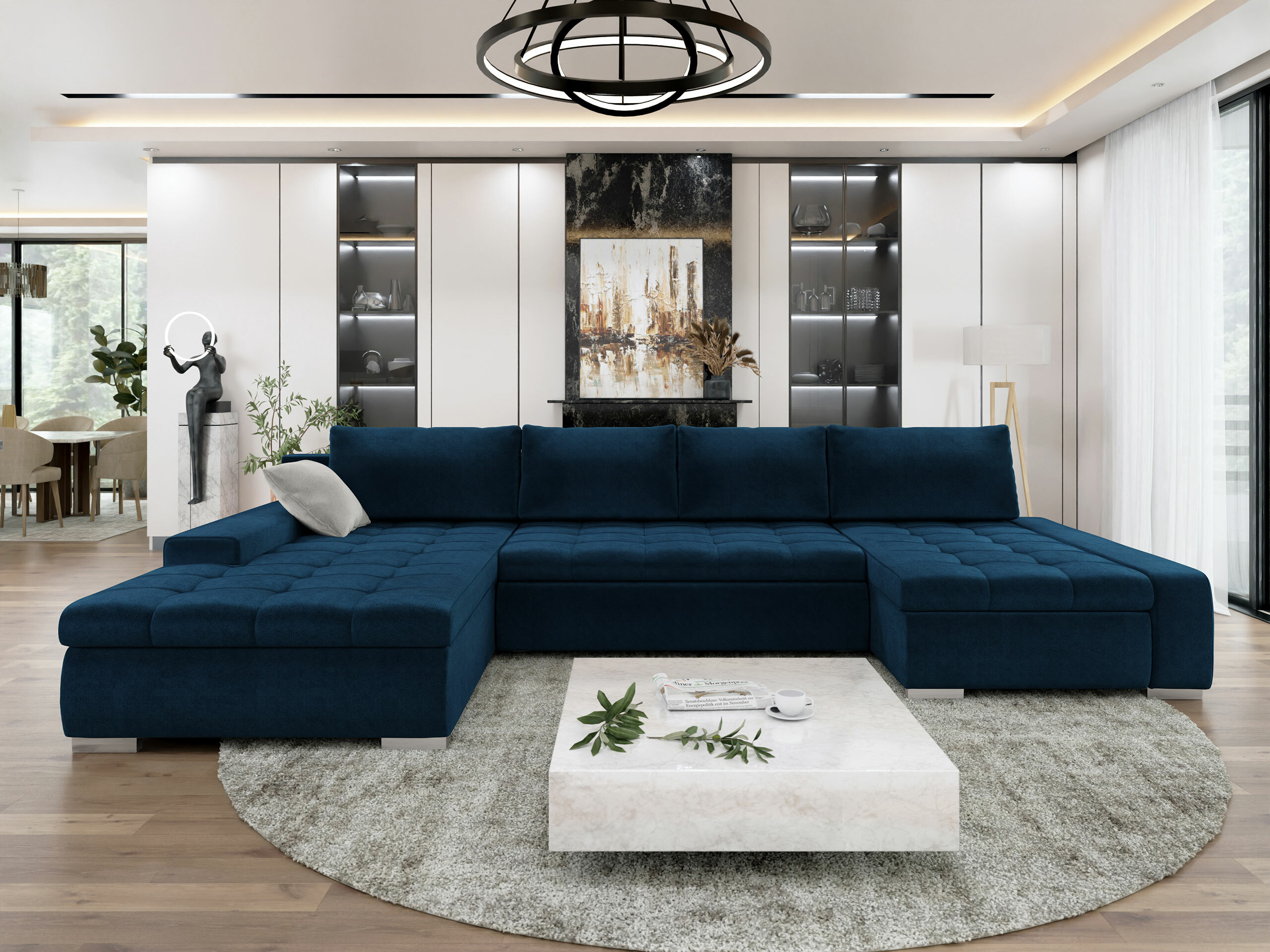 Corner sofa Comfivo Oliva (Kronos 09 + Paros 05)