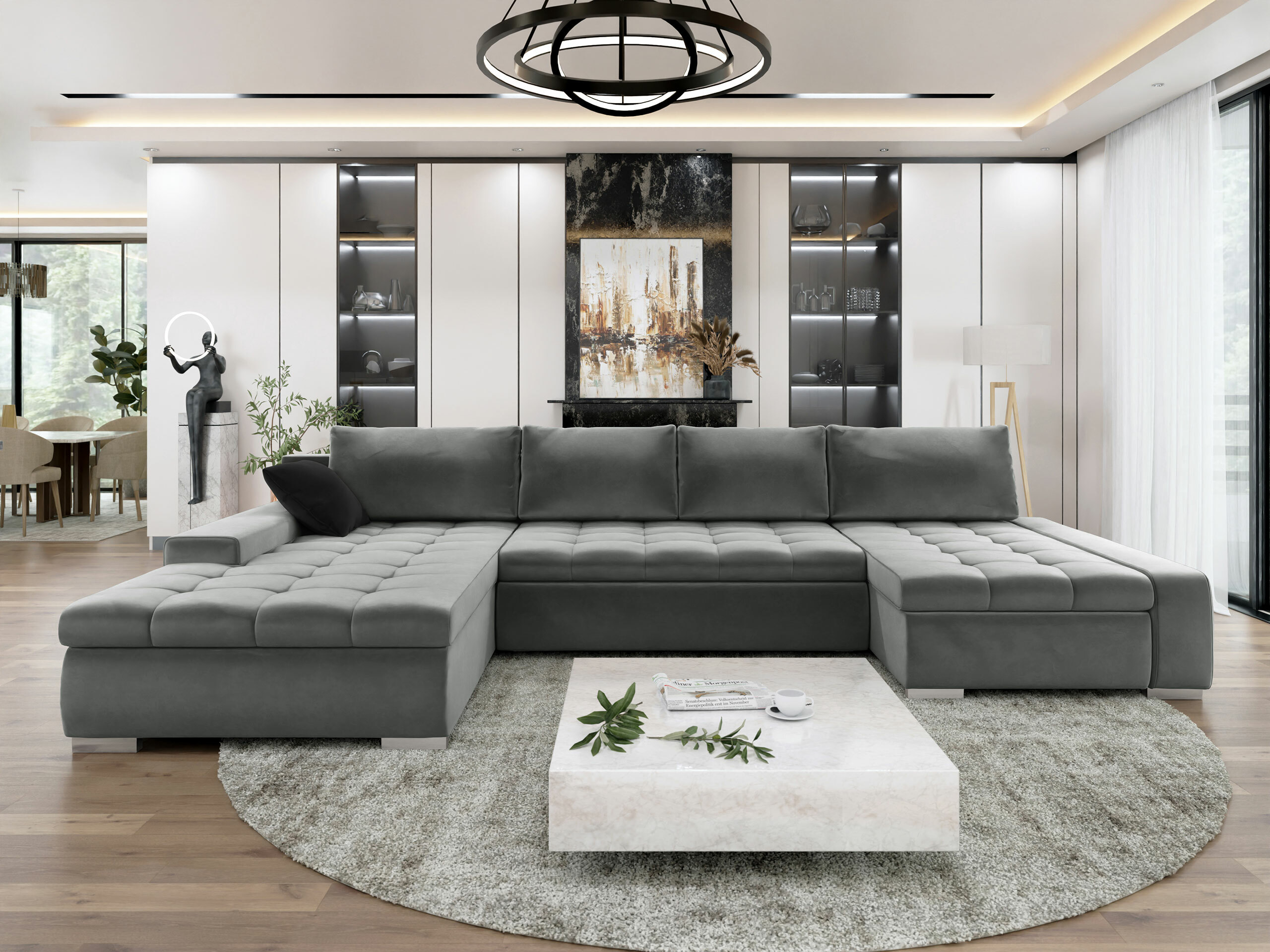 Corner sofa Comfivo Oliva (Magic Velvet 2217 + Magic Velvet 2219)