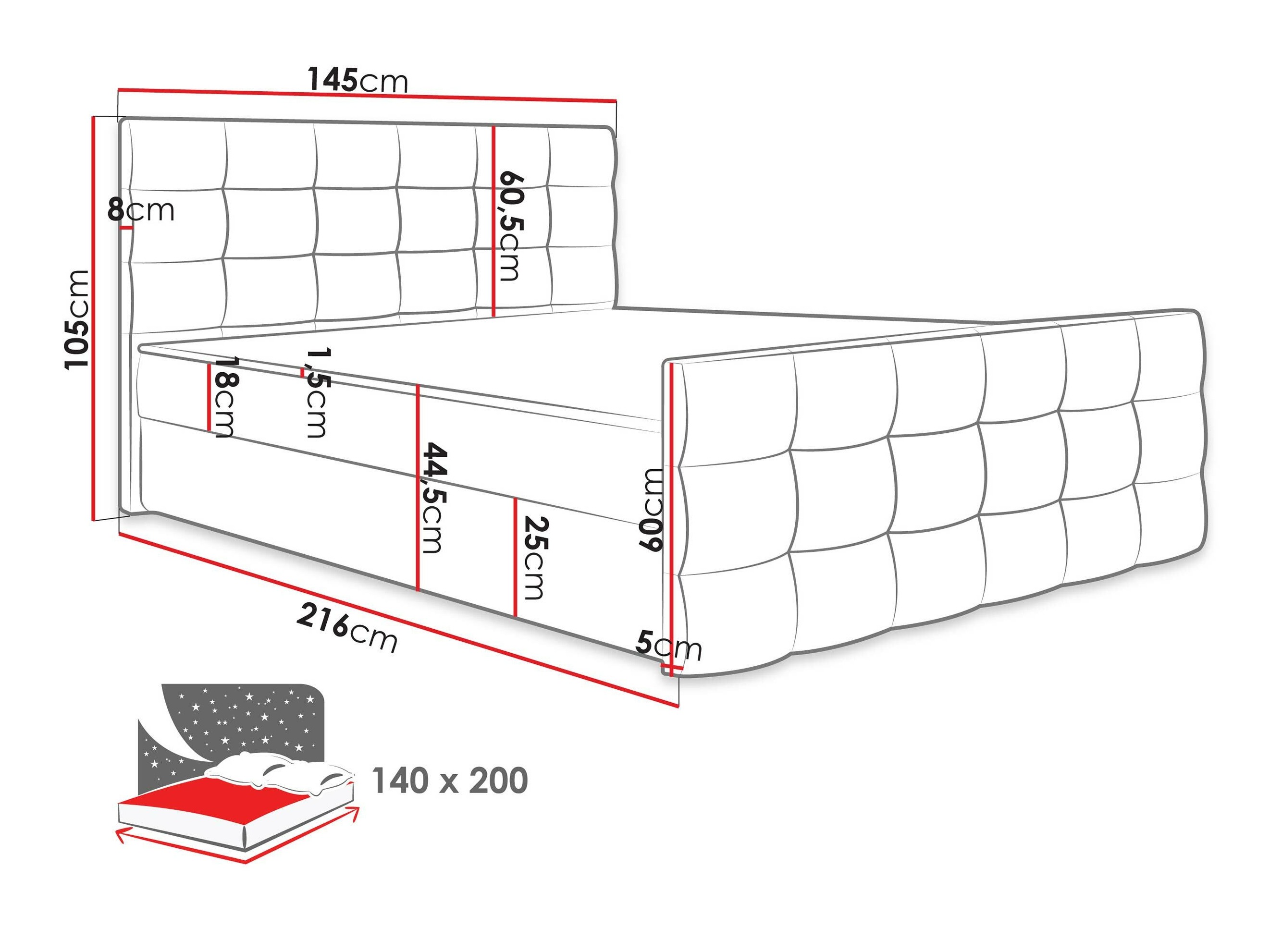 Continental bed Memphis 113 (Rico 19)
