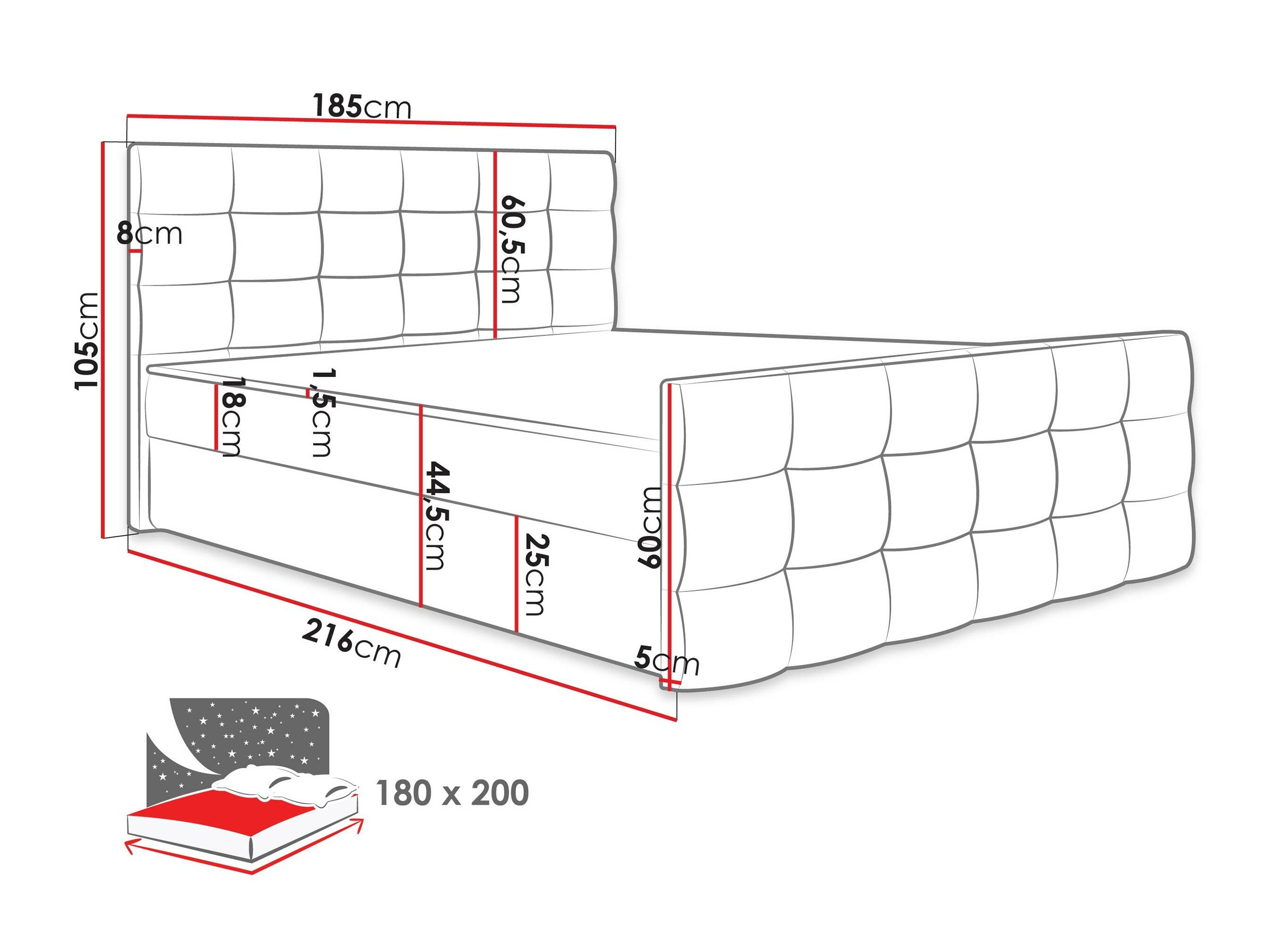 Continental bed Memphis 113 (Rico 19)