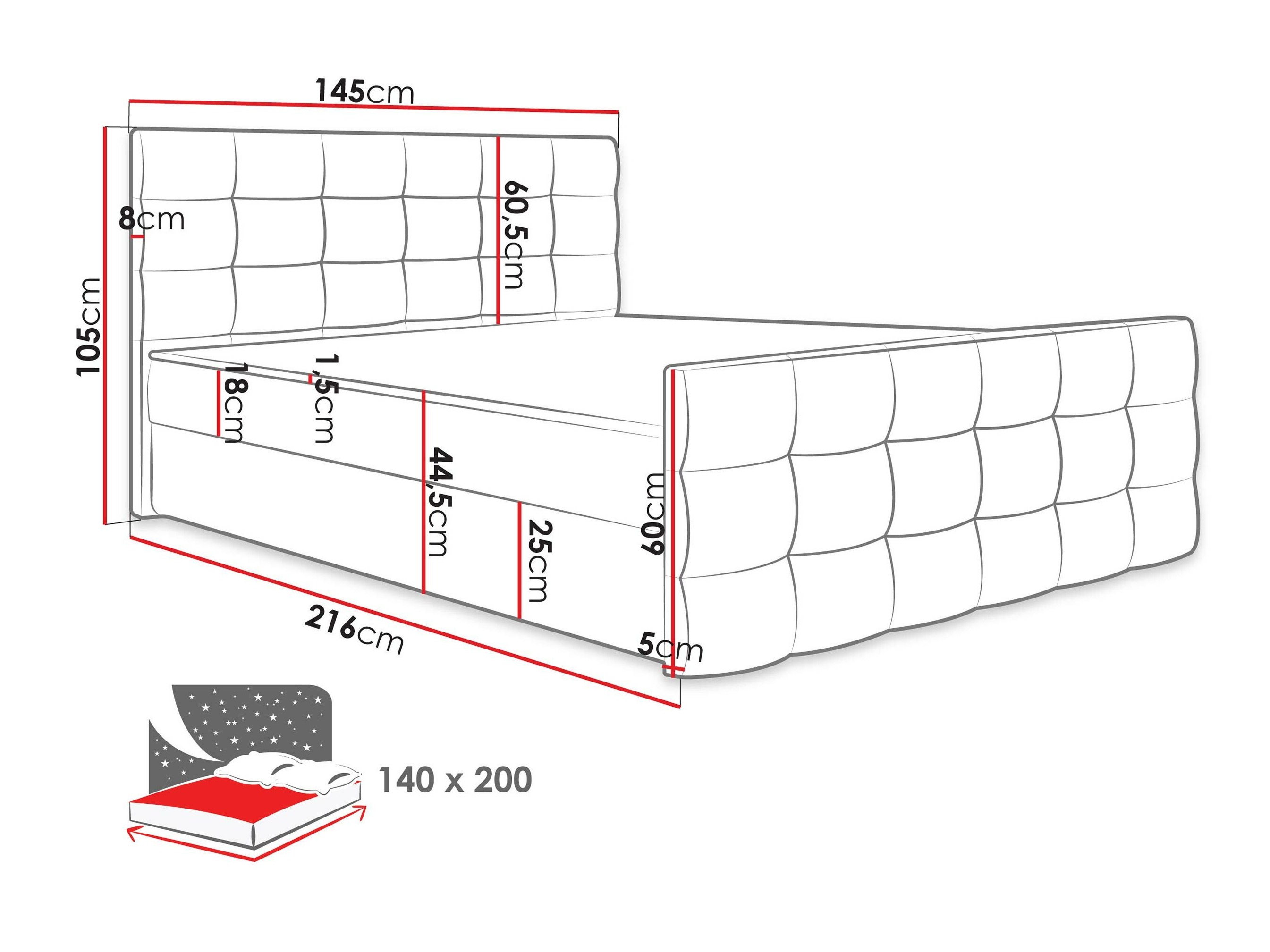 Continental bed Memphis 113 (Rico 23)