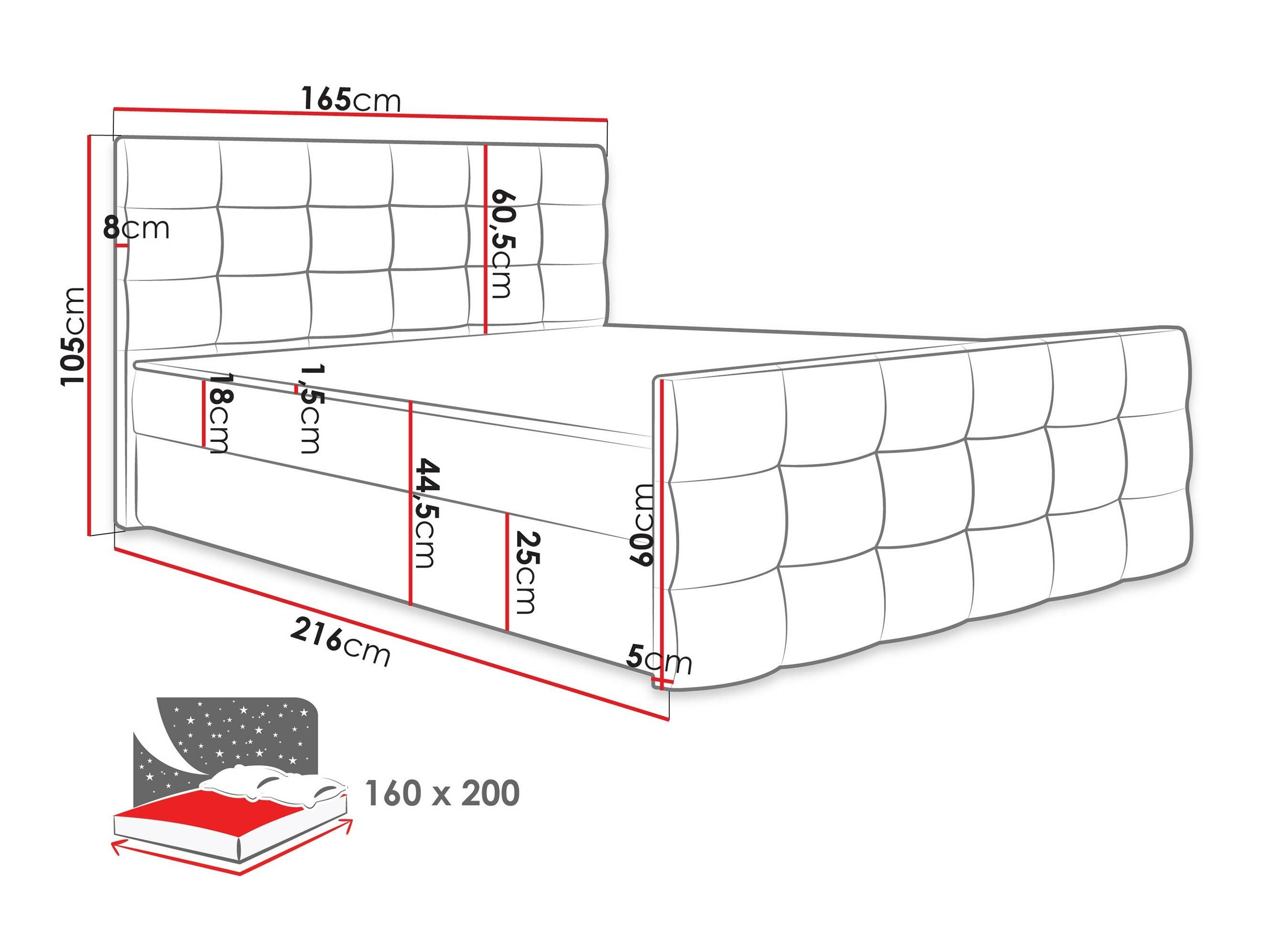 Continental bed Memphis 113 (Rico 23)