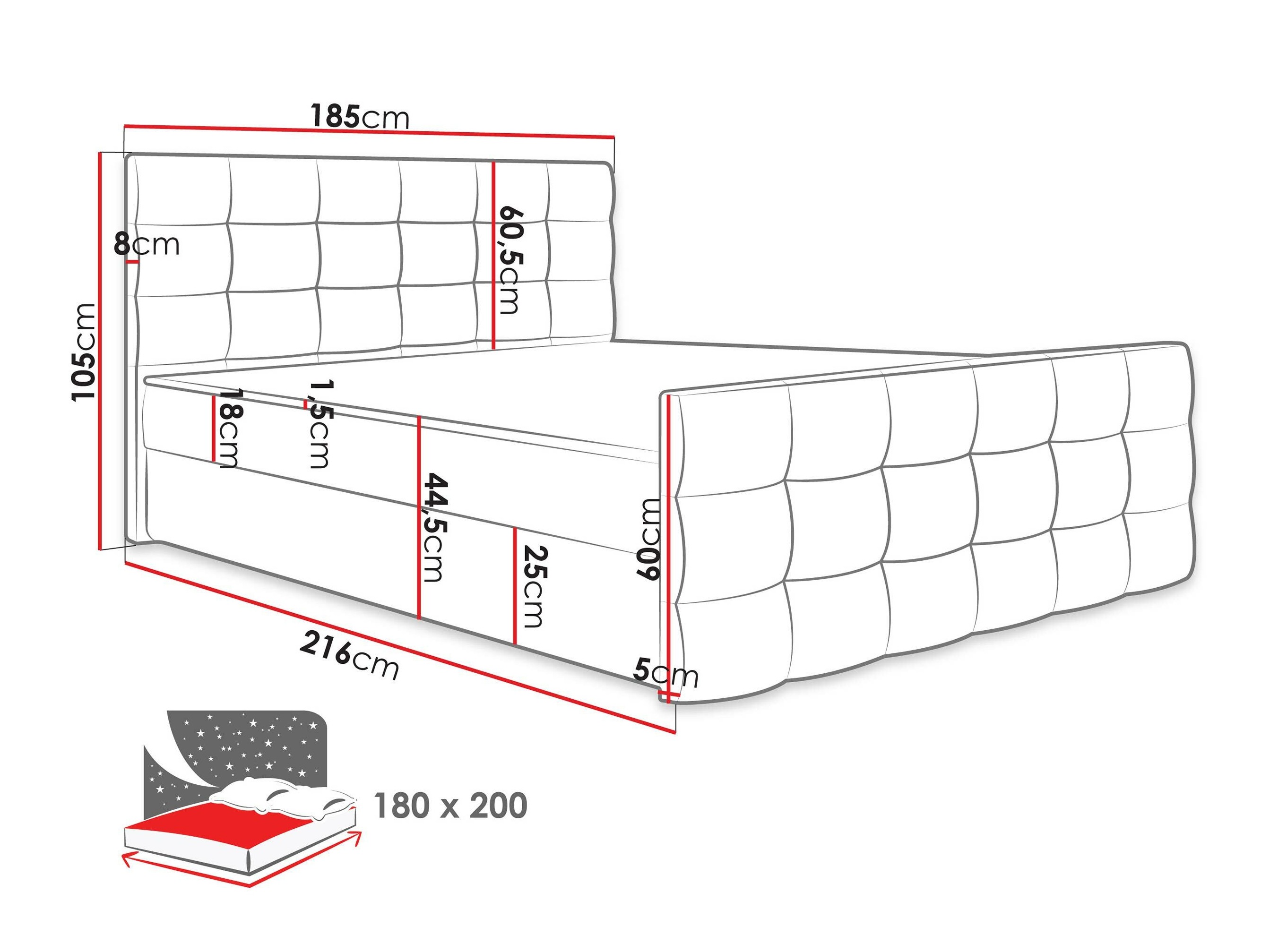 Continental bed Memphis 113 (Soft 001)