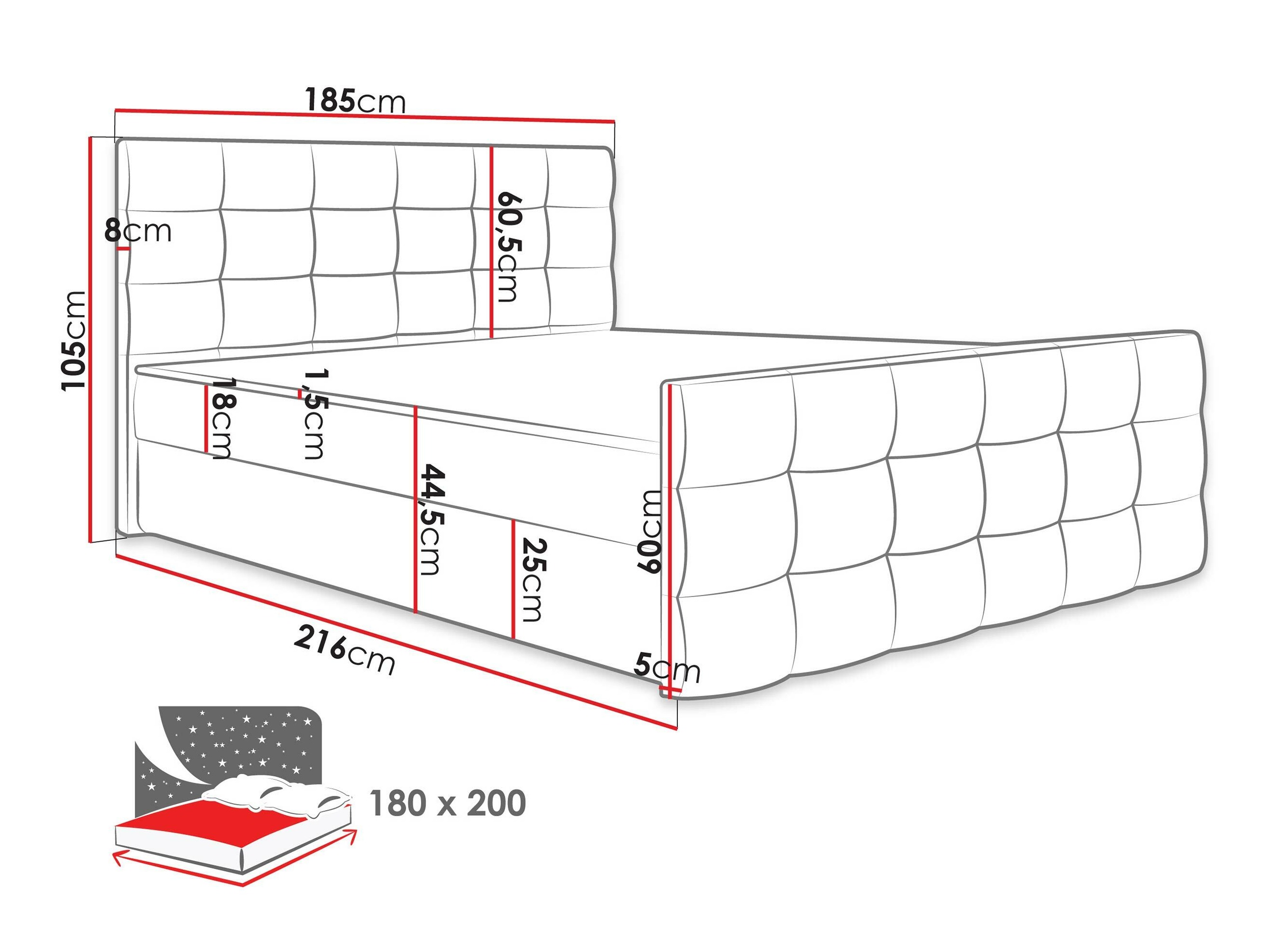 Continental bed Memphis 113 (Soft 011)