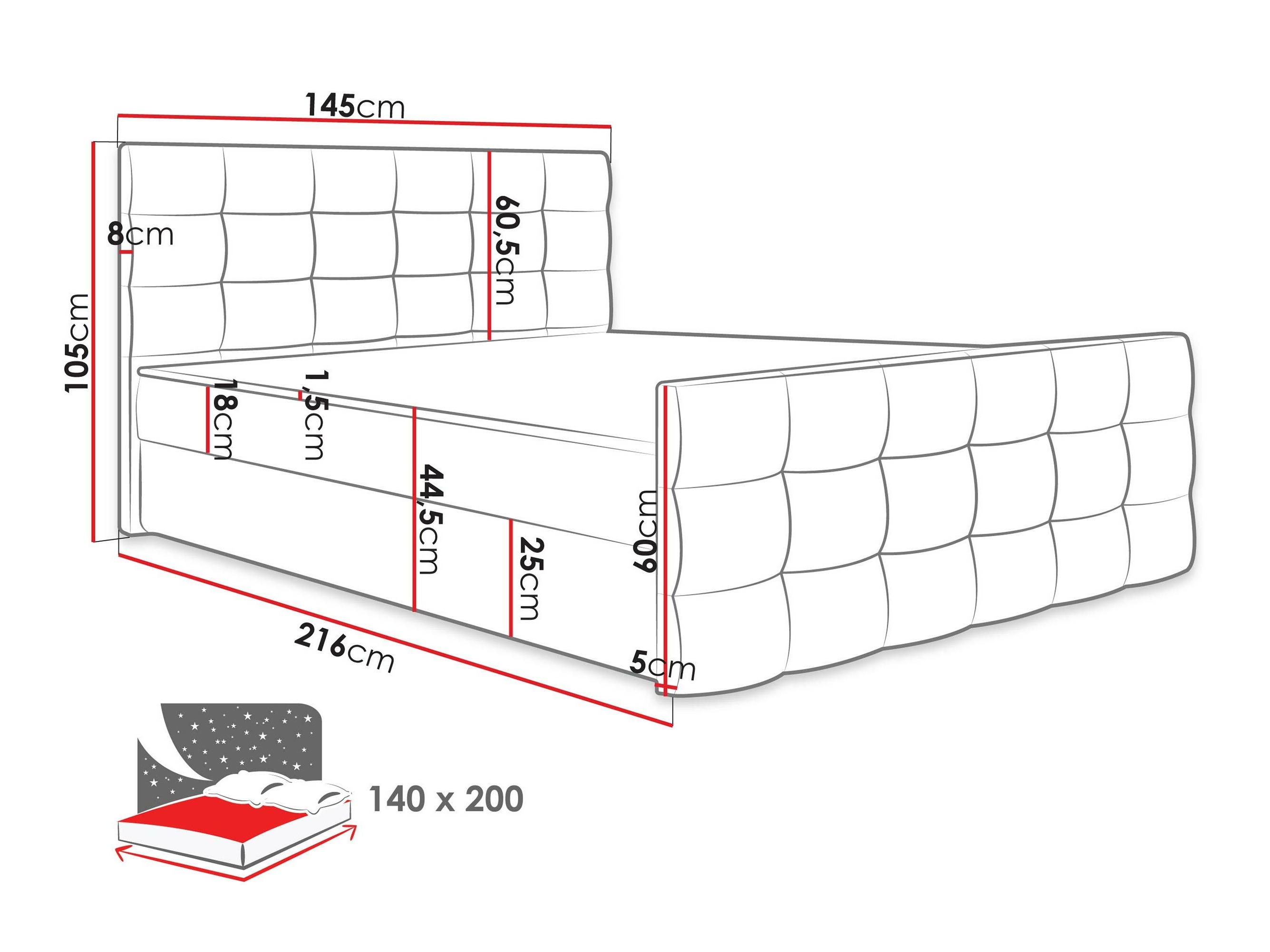 Continental bed Memphis 113 (Soft 029)