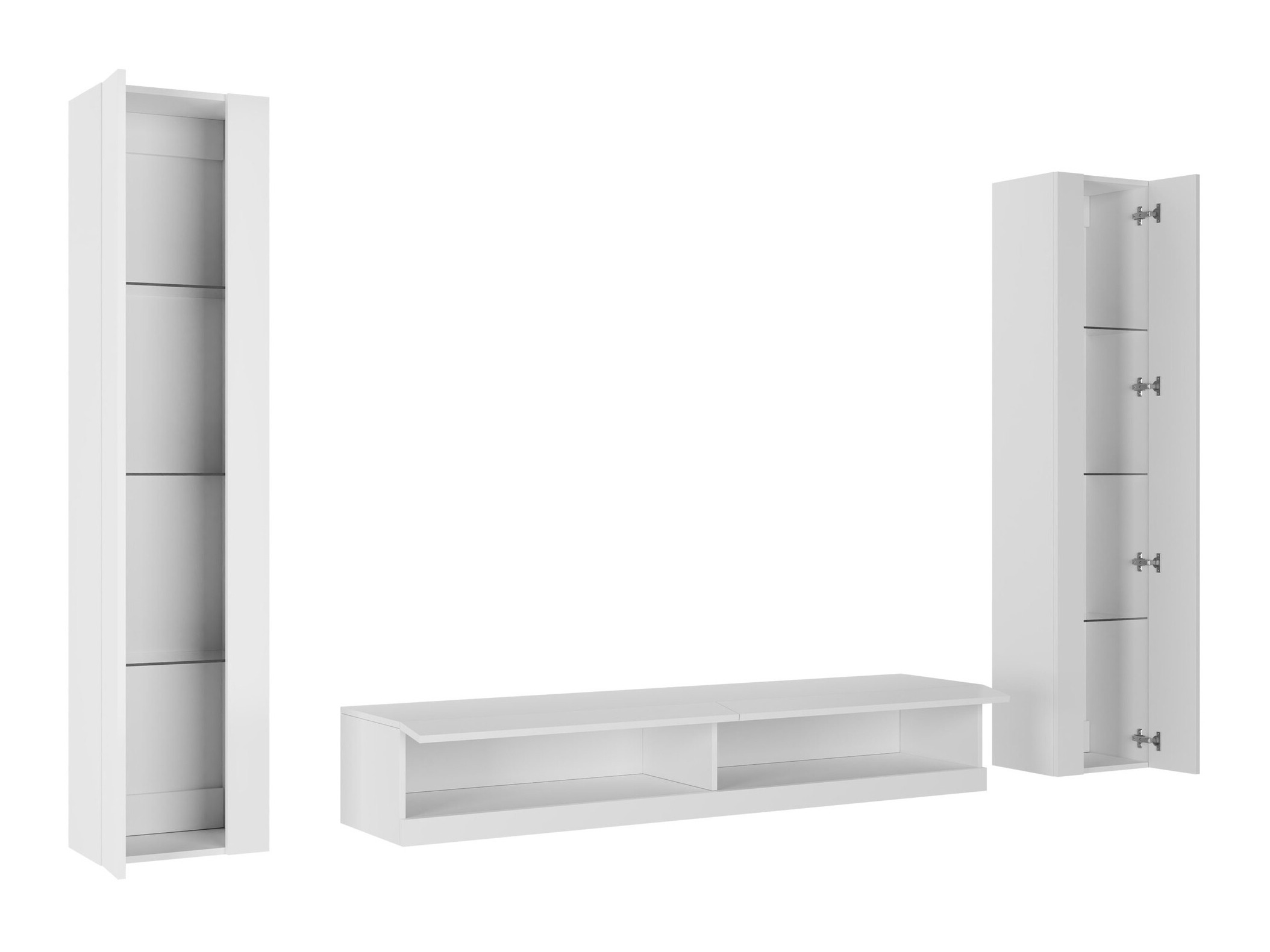 Living room set Vilrin V (Black + Glossy black)