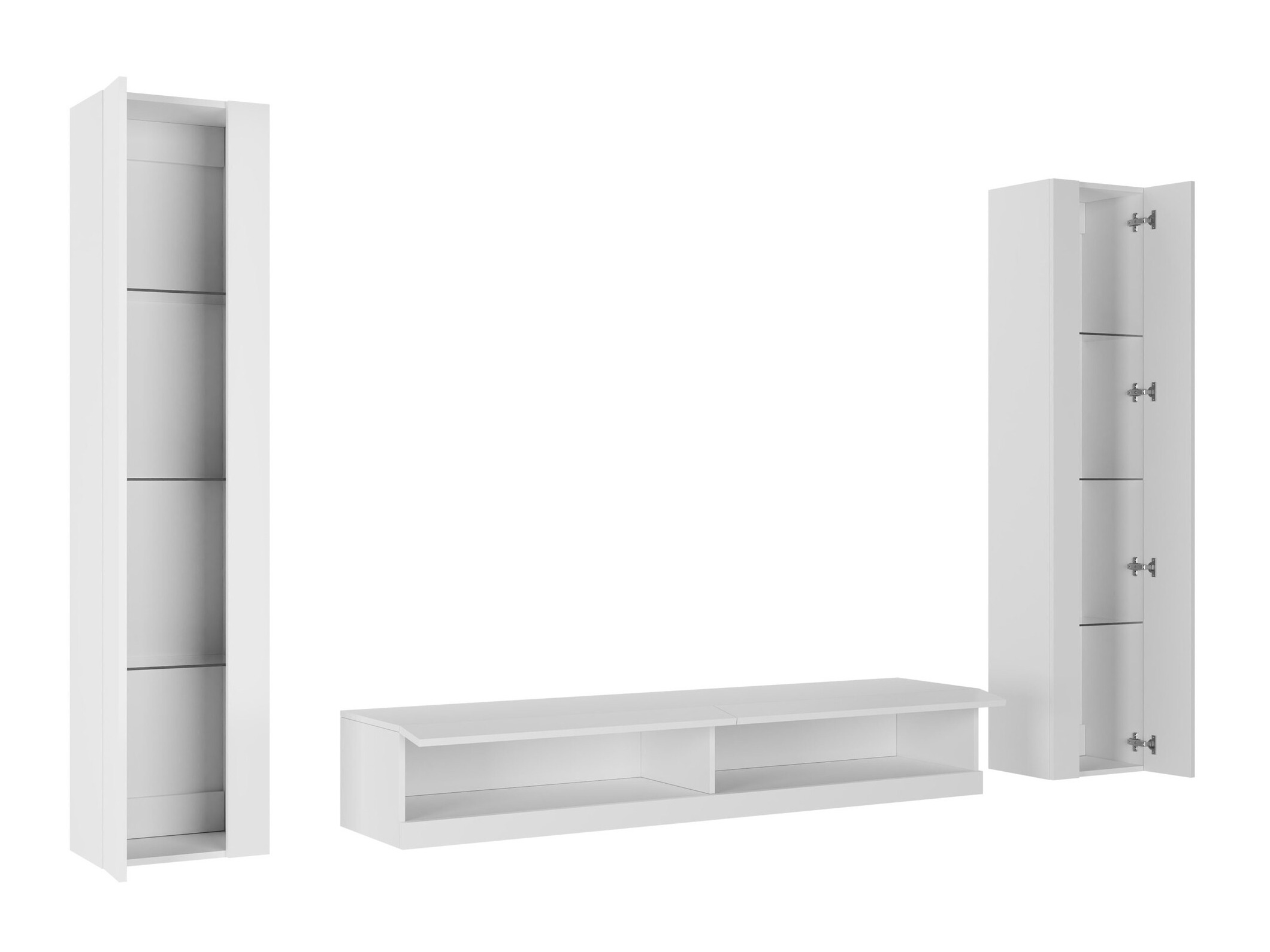 Living room set Vilrin V (Black + Glossy black)