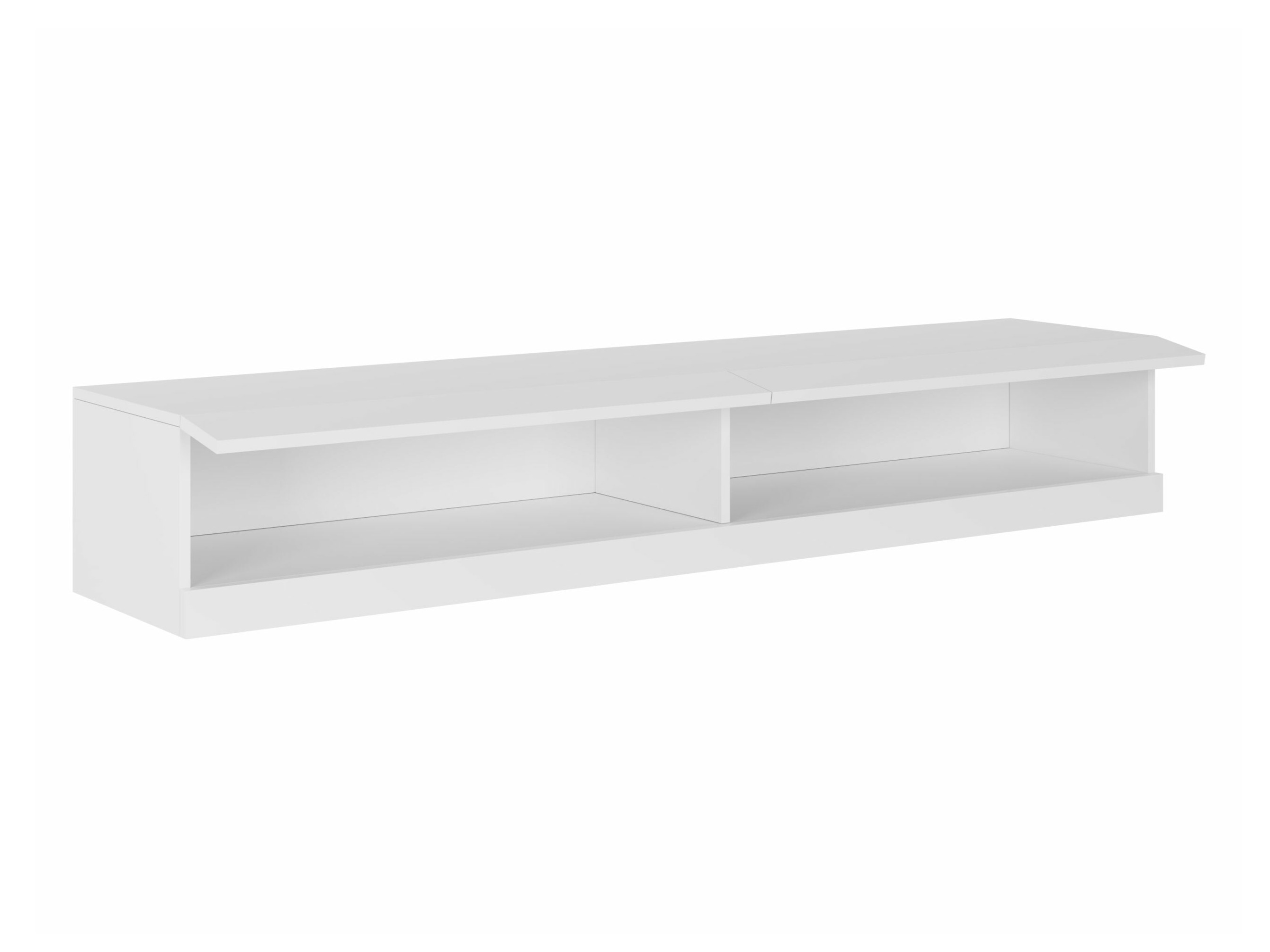 TV stand Vilrin (White + Glossy white)