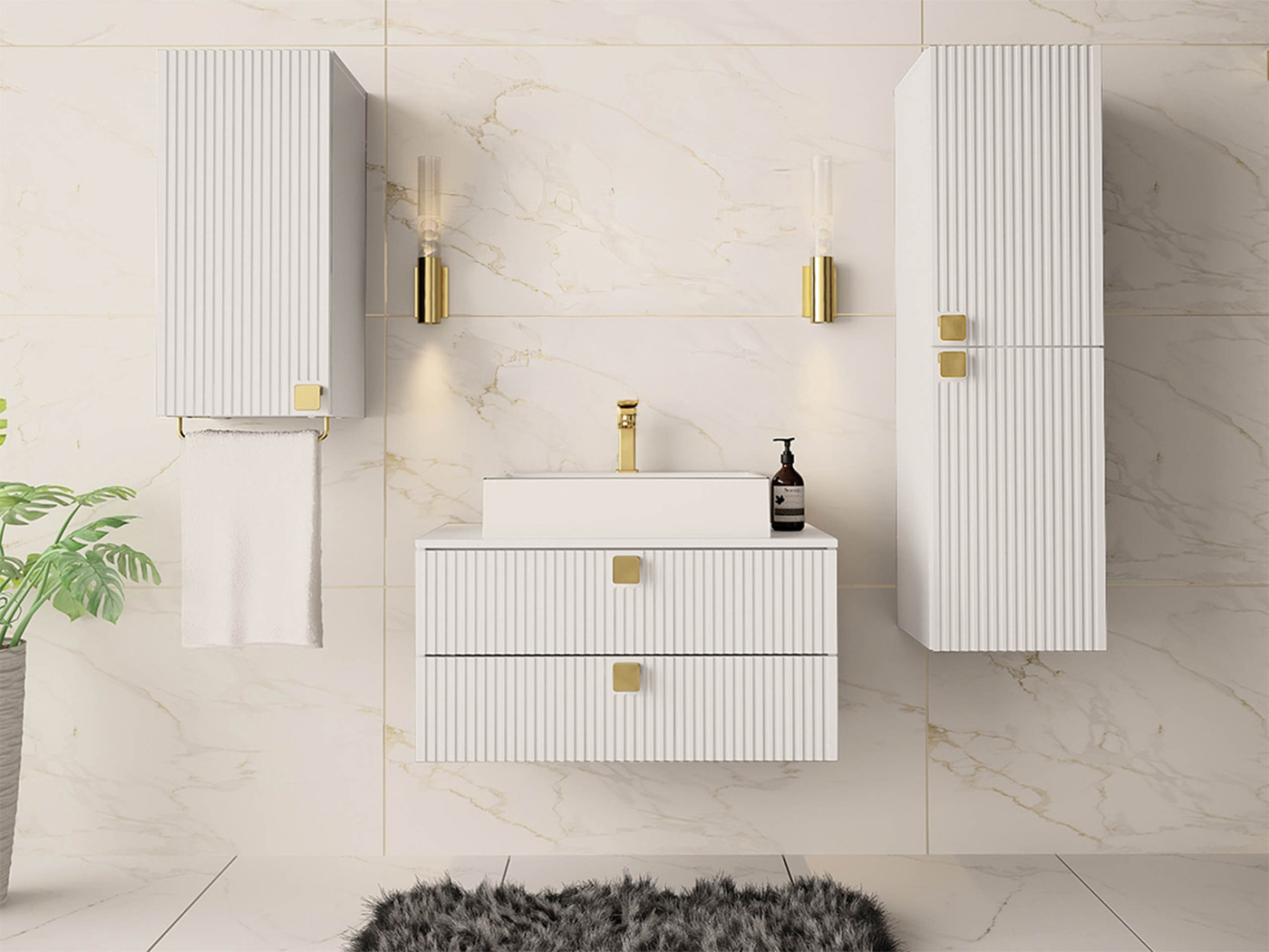Bathroom set Panium II (White)