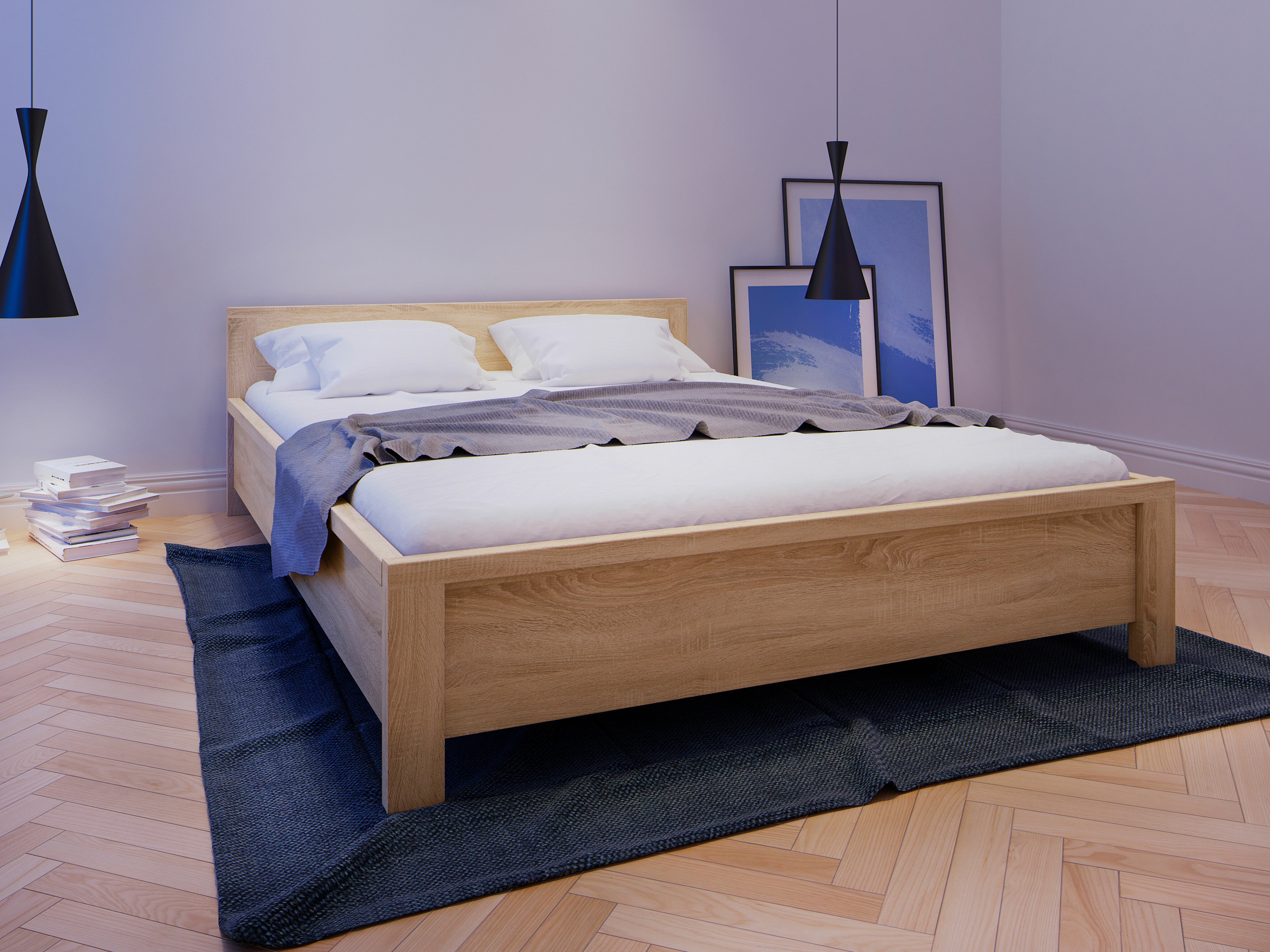 Bed Nolroma 121 (Sonoma oak)