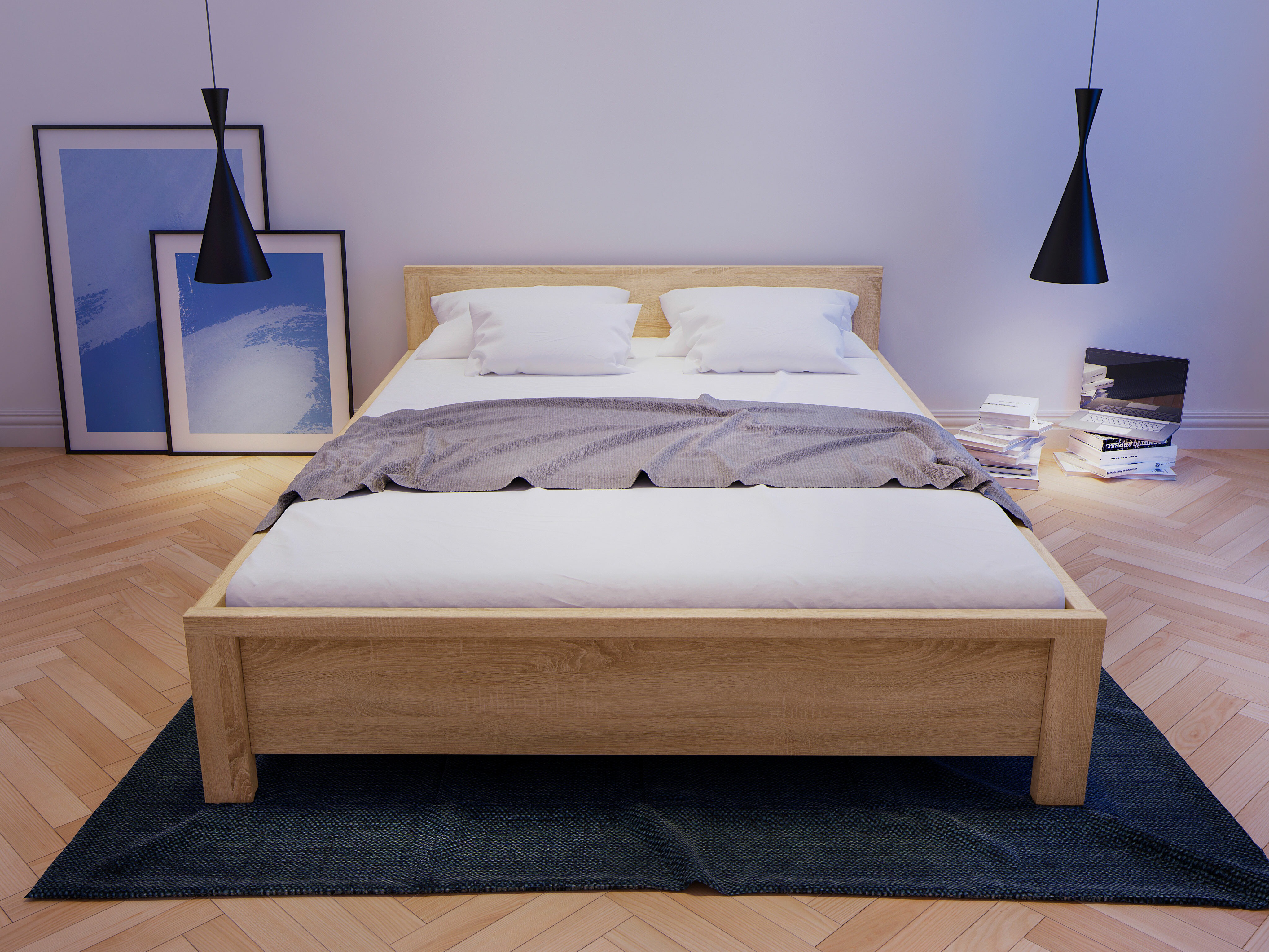 Bed Nolroma 121 (Sonoma oak)