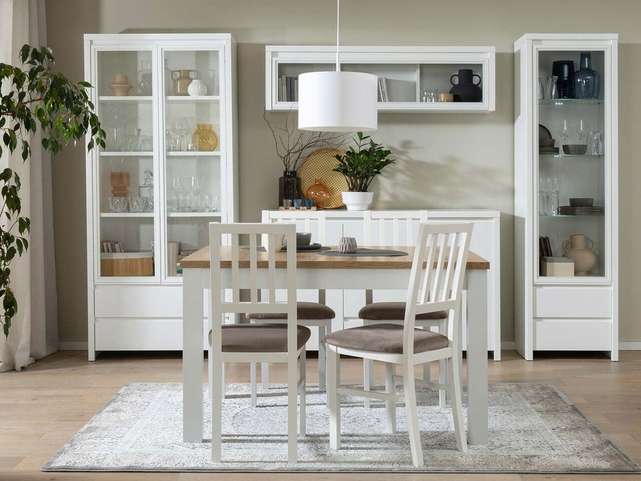 Bookcase Nolroma 140 (White)