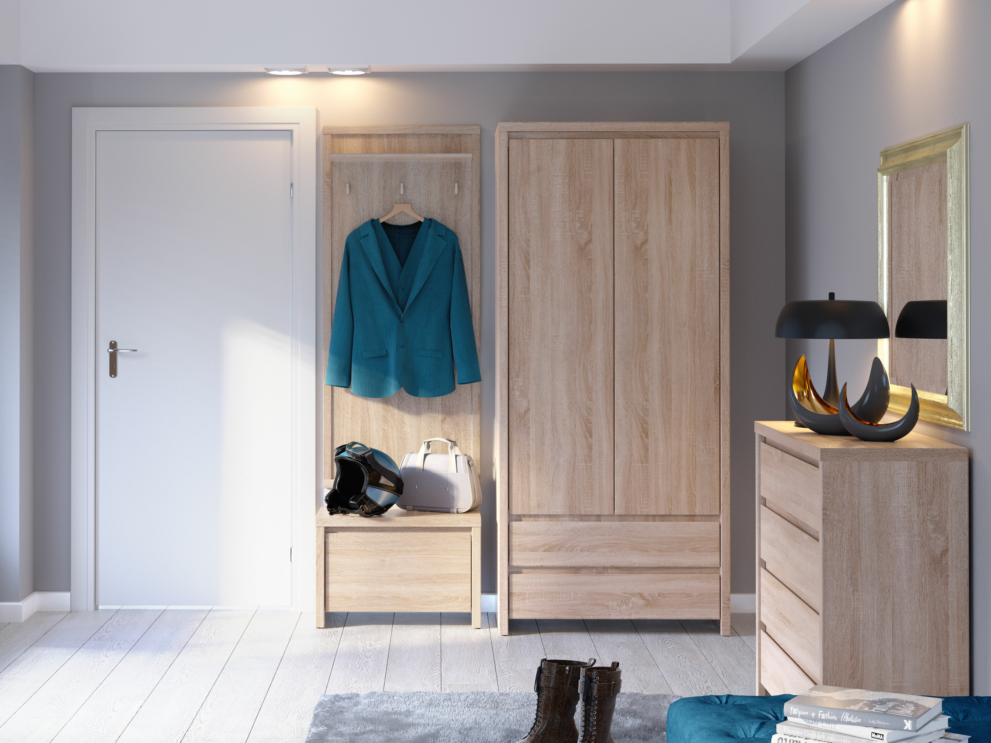 Bookcase Nolroma 141 (Sonoma oak)
