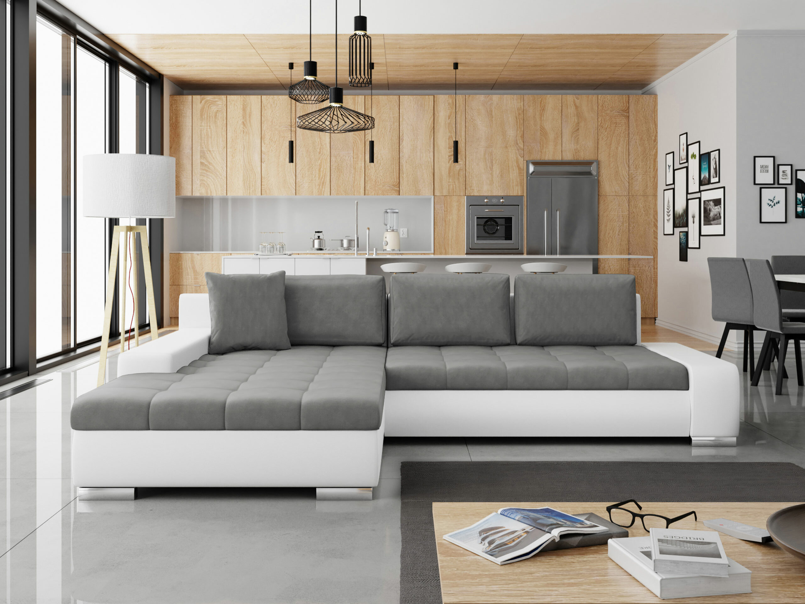 Corner sofa Comfivo Nitor II (Soft 017 + Magic Velvet 2217)