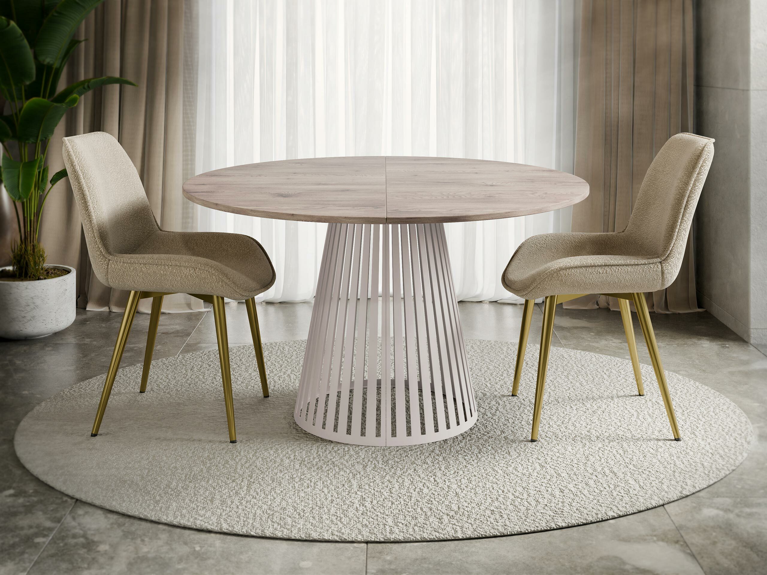 Table Prudentia (Light Wood + Cashmere)
