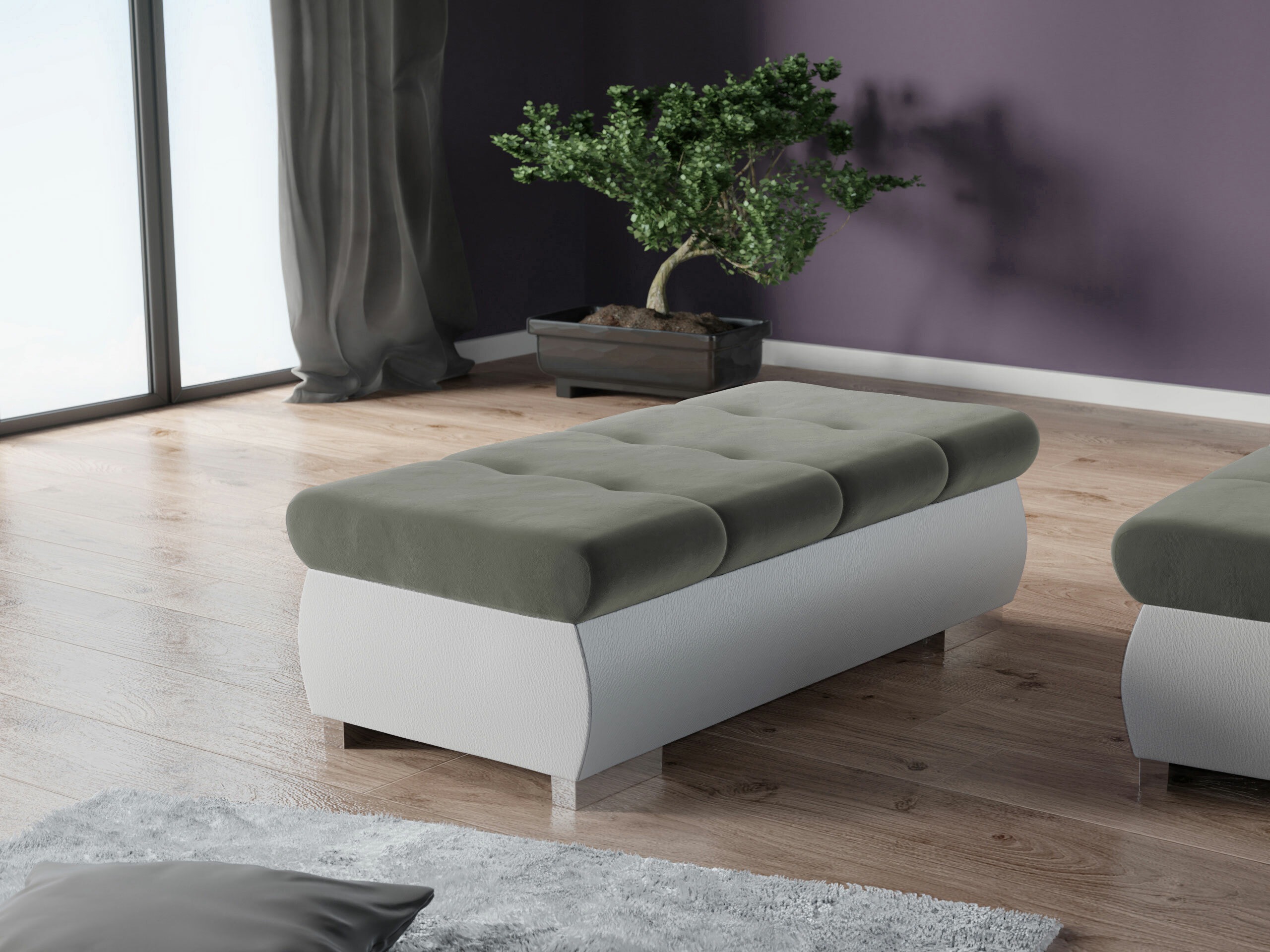 Upholstered bench Comfivo Nitor I (Soft 017 + Magic Velvet 2217)