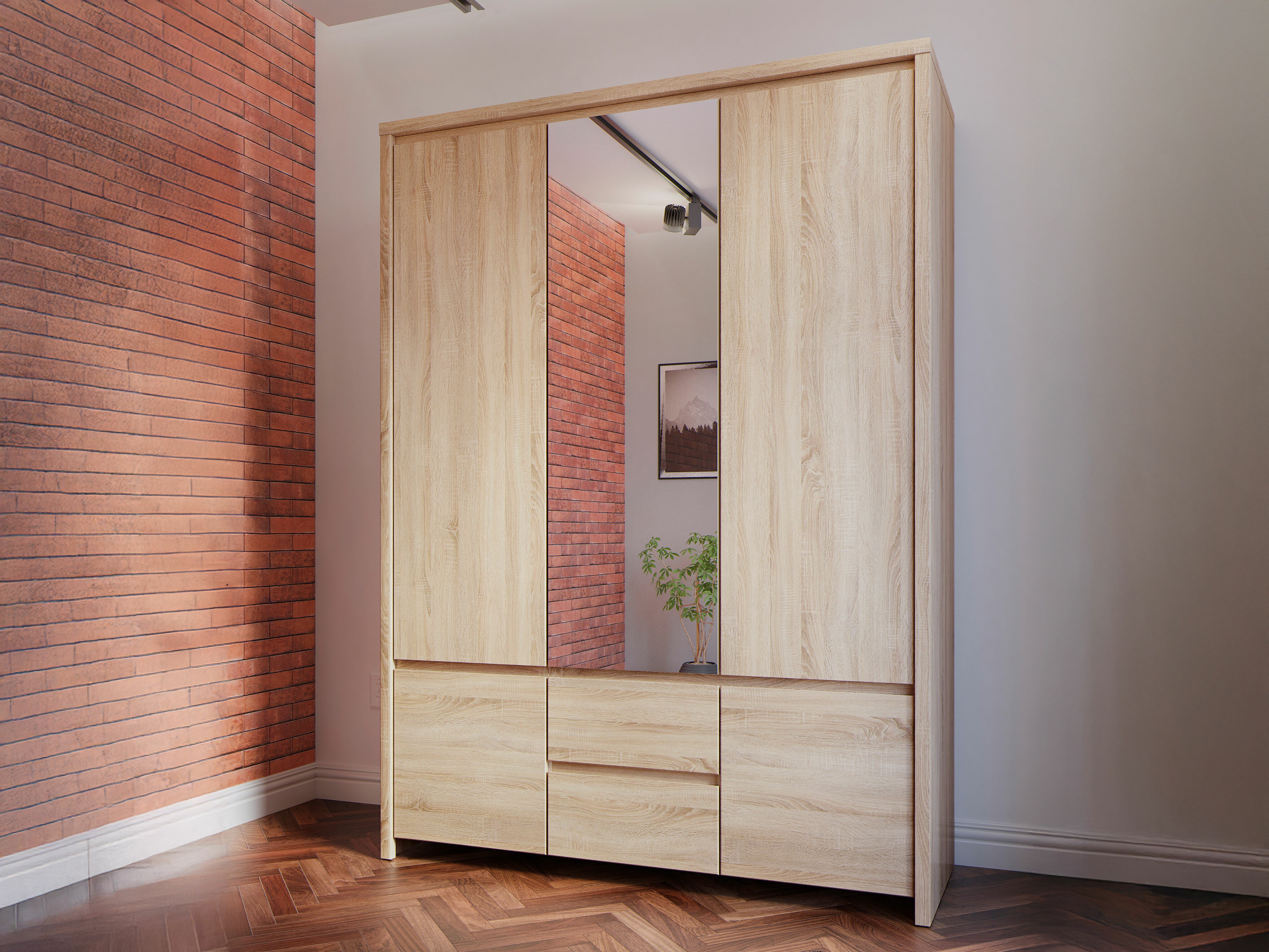 Wardrobe Nolroma 118 (Sonoma oak)