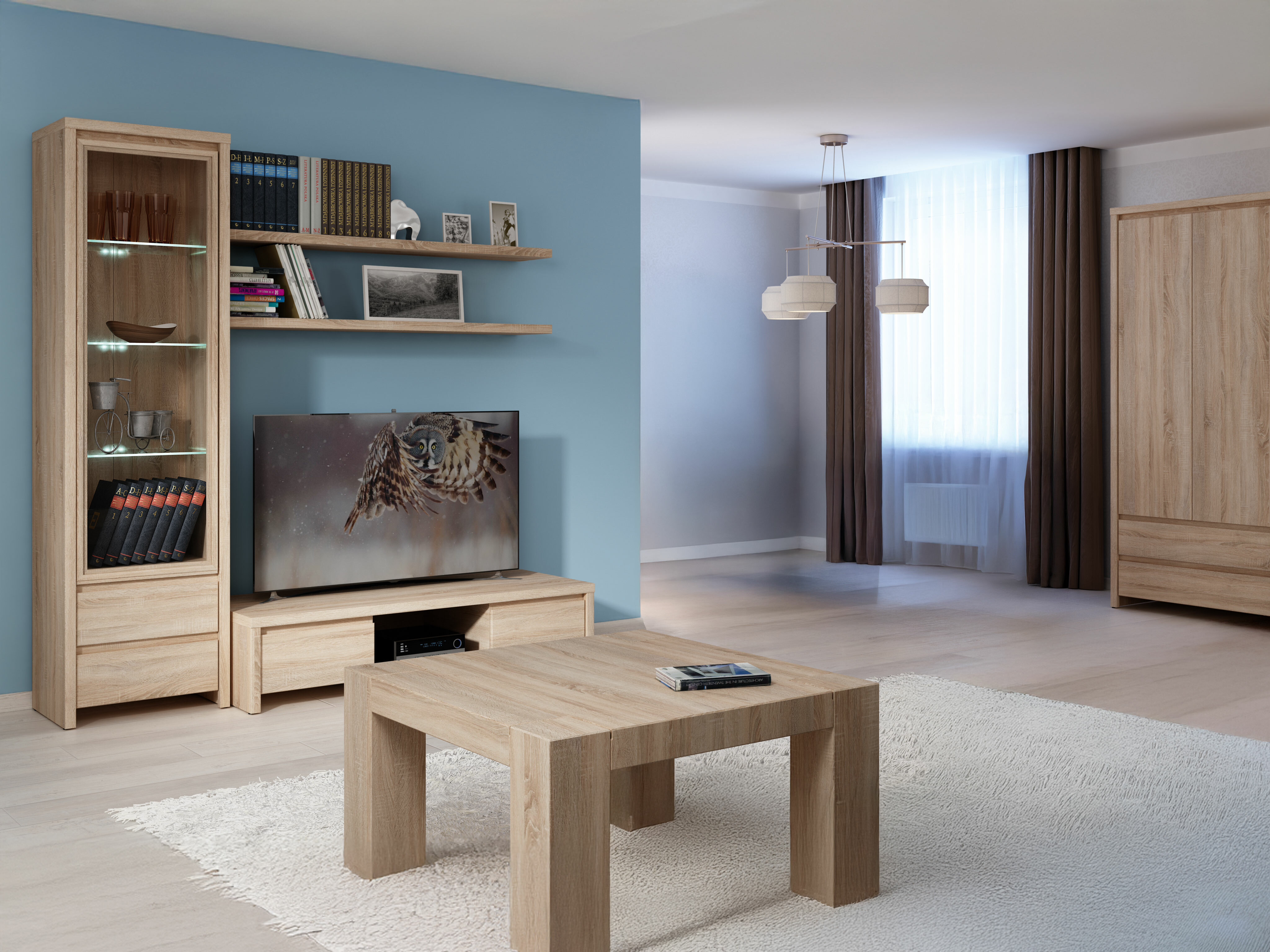 Bookcase Nolroma 140 (Sonoma oak)