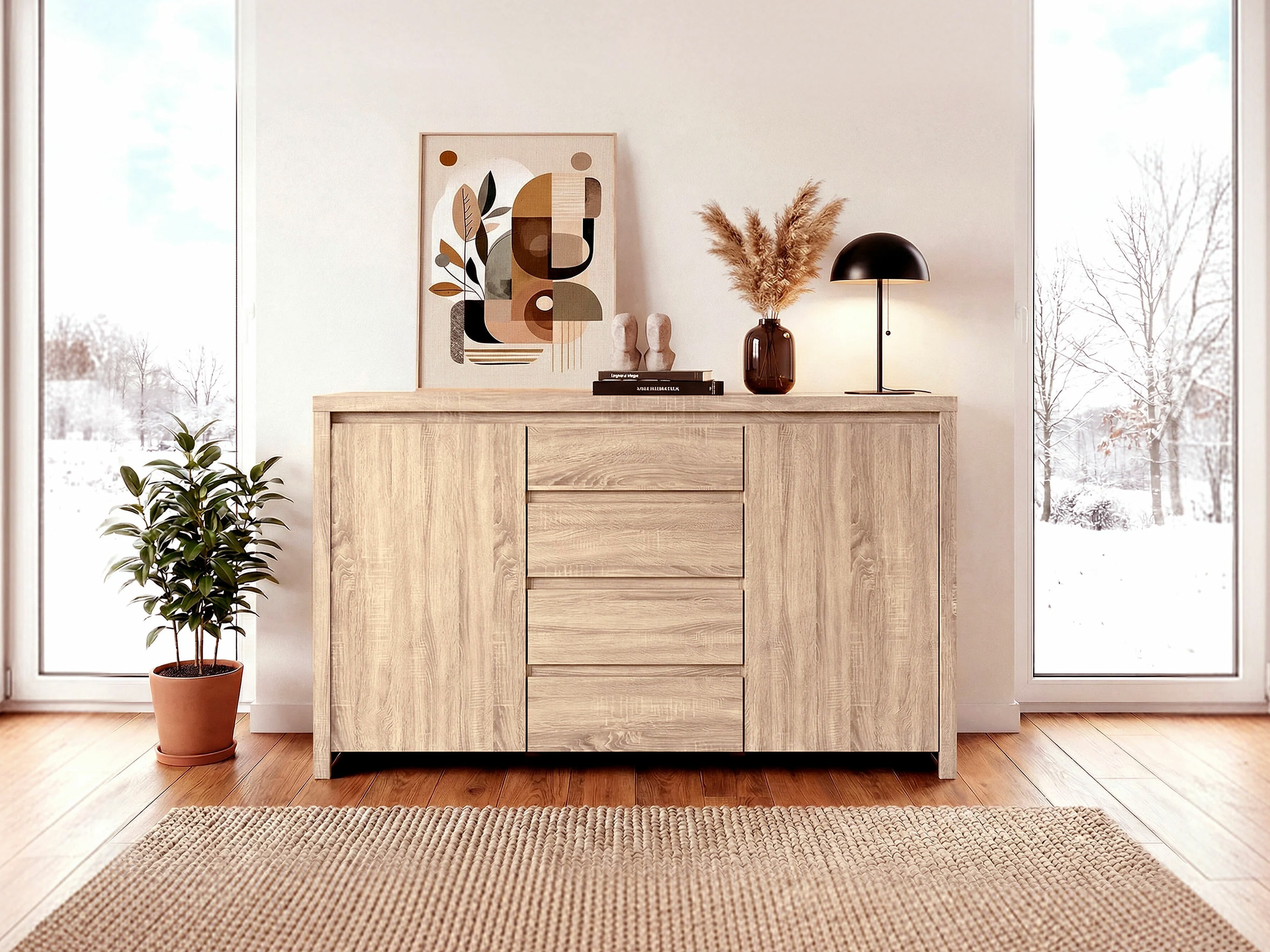 Chest of drawers Nolroma 103 (Sonoma oak)