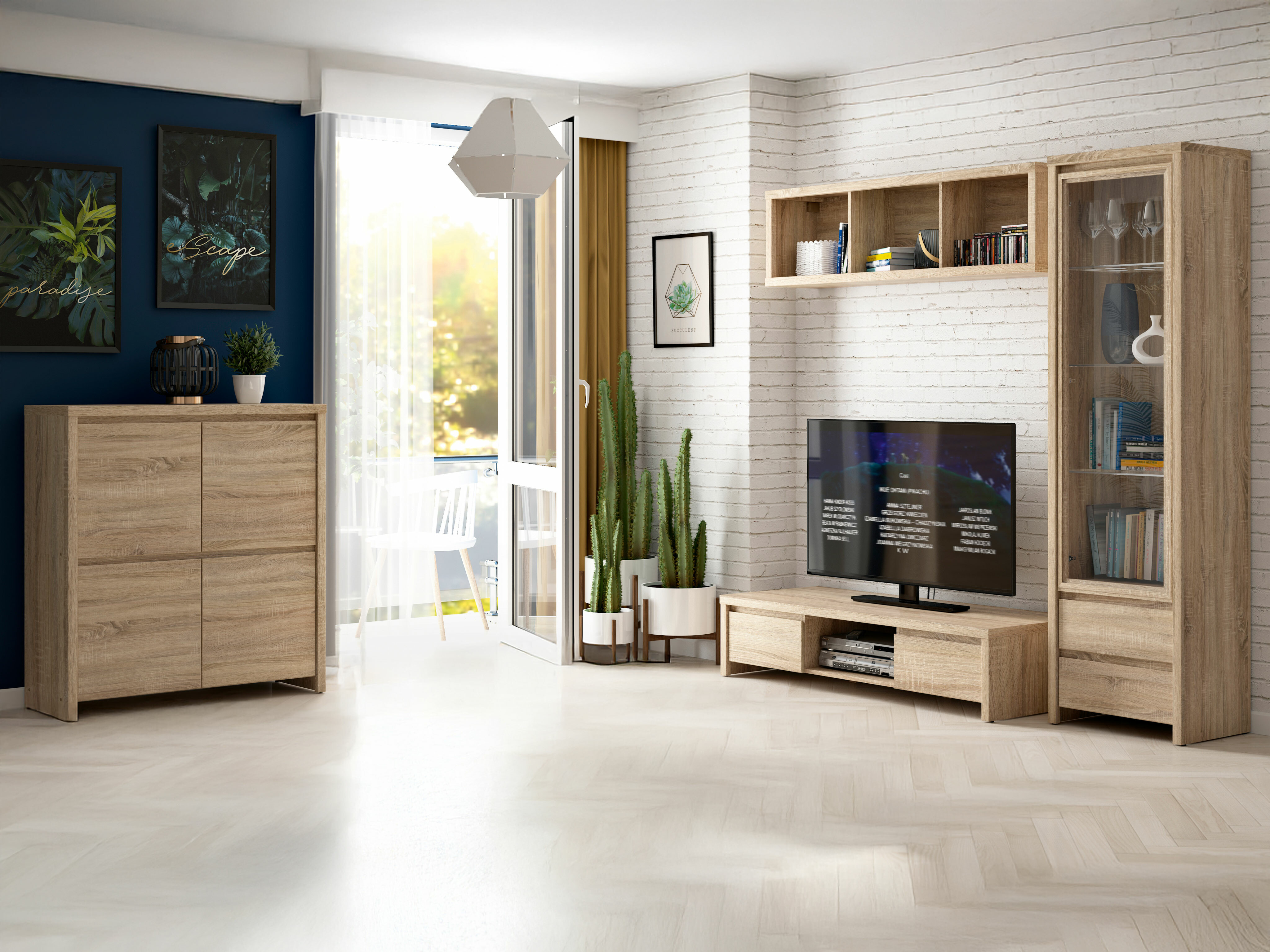 Wall shelf Nolroma 116 (Sonoma oak)