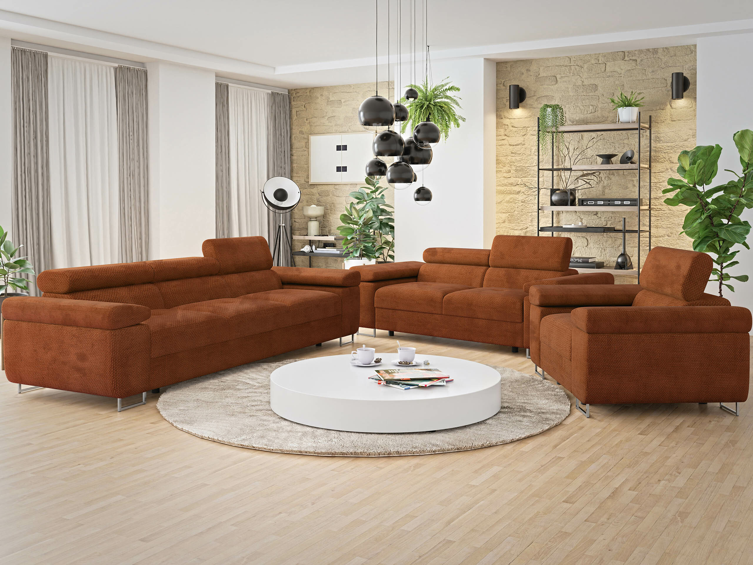 Upholstered furniture set Comfivo Eliferu 107 (Flow 09)
