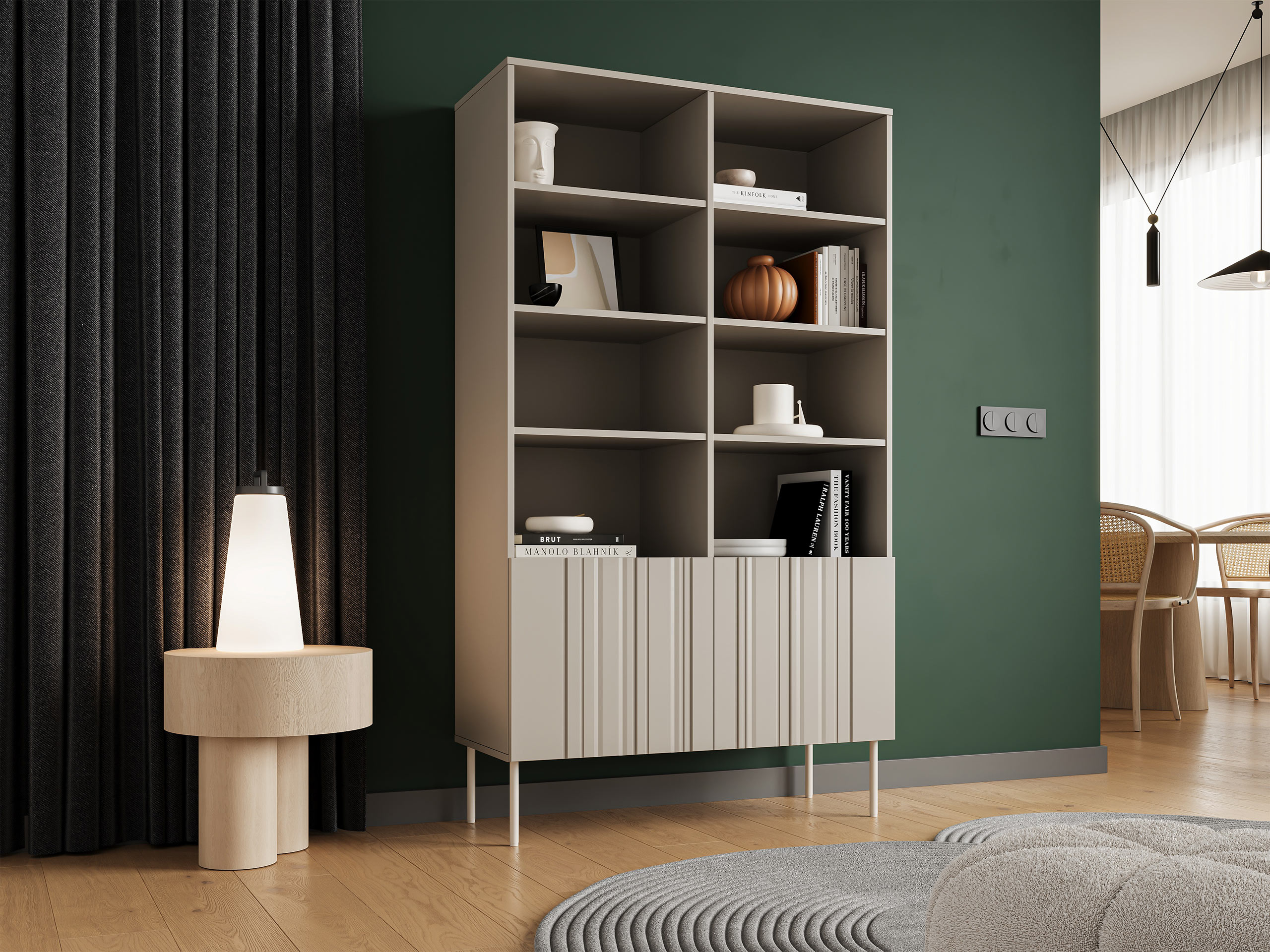 Bookcase Evavese 106 (Beige)