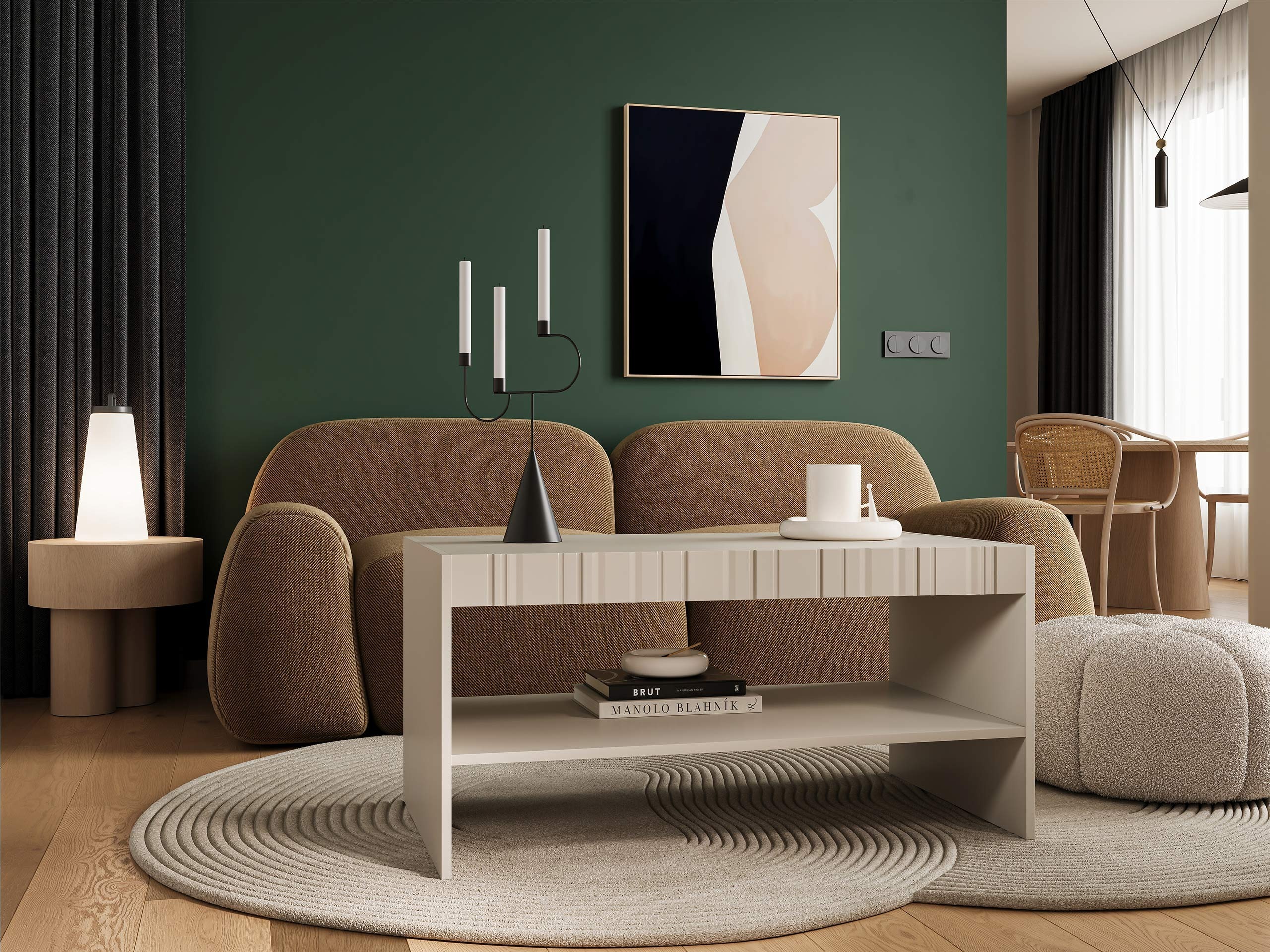 Coffee table Evavese 107 (Beige)