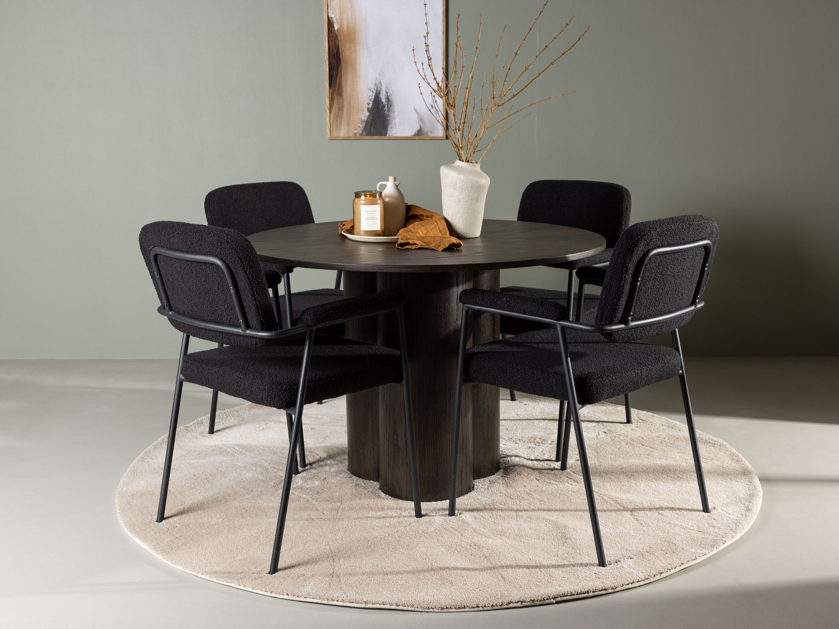 Dining set Dallas 4358 (Brown)