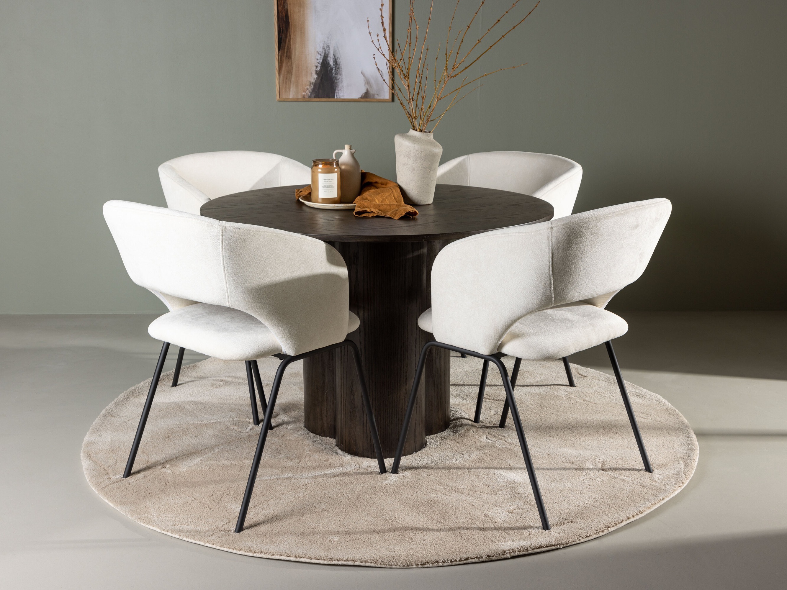 Dining set Dallas 5132 (Dark wood)
