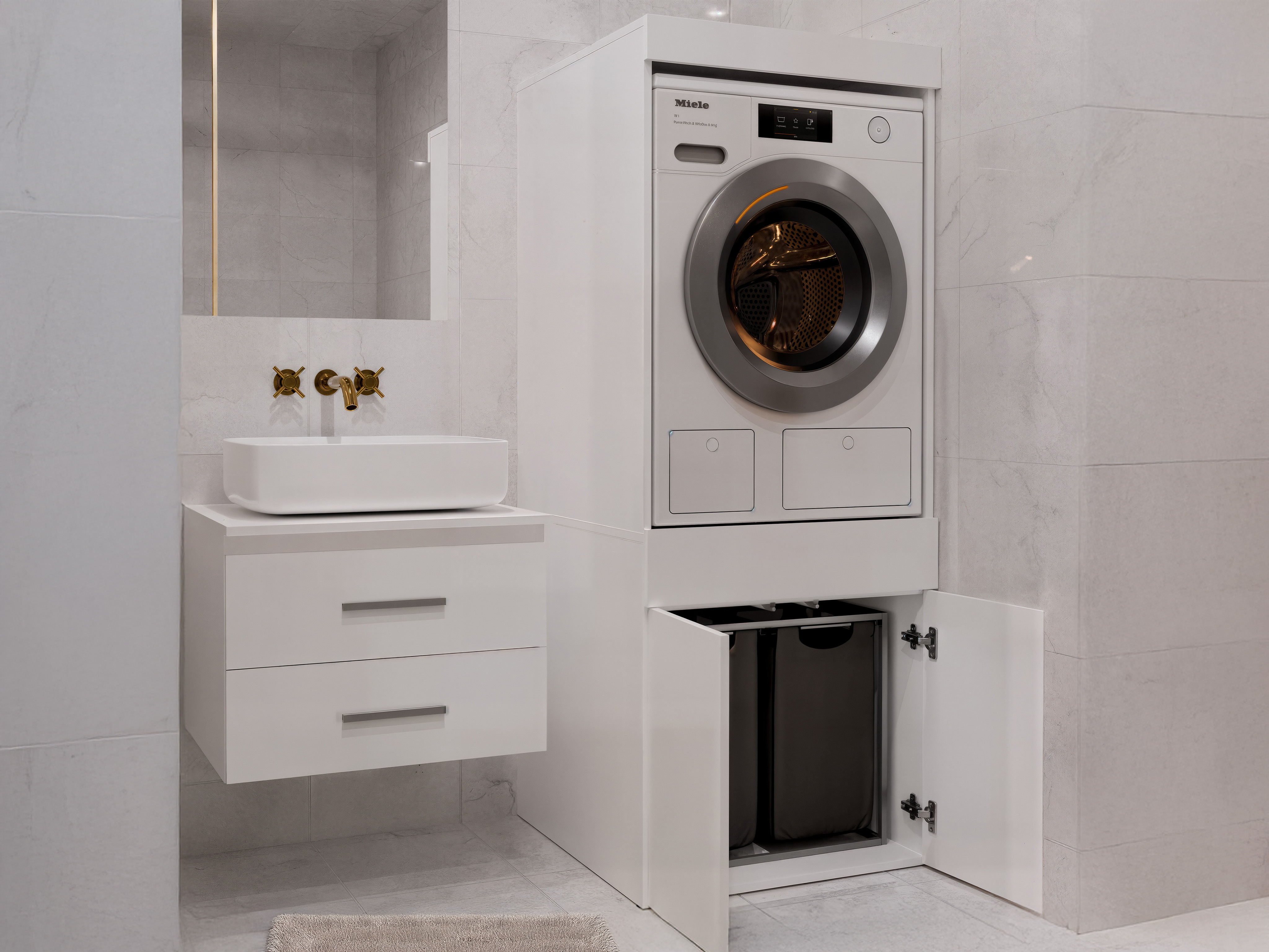 Bathroom shelf Balelbo 111 (White)