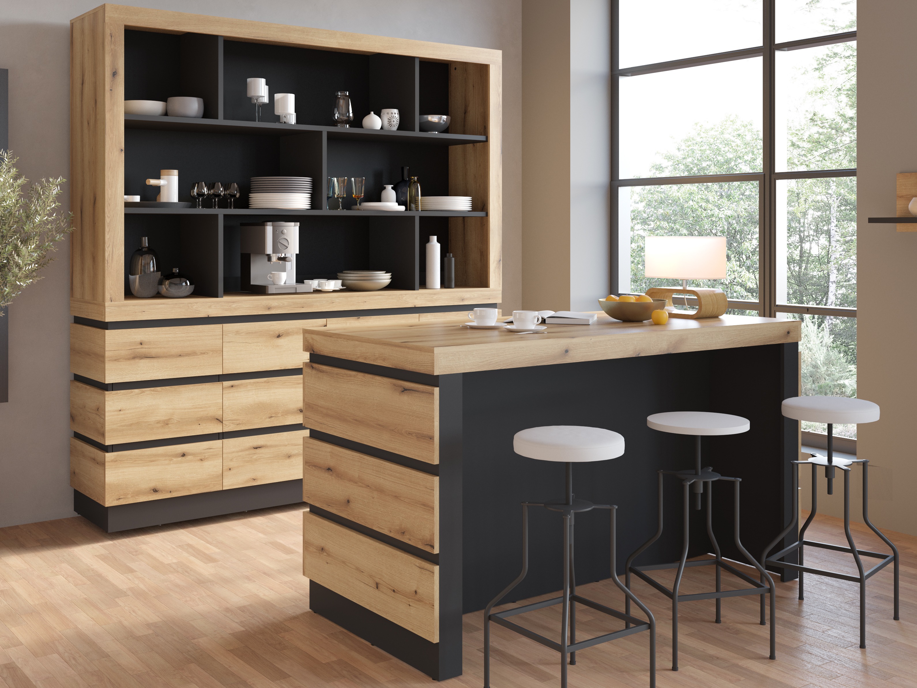 Bookcase Enocira 123