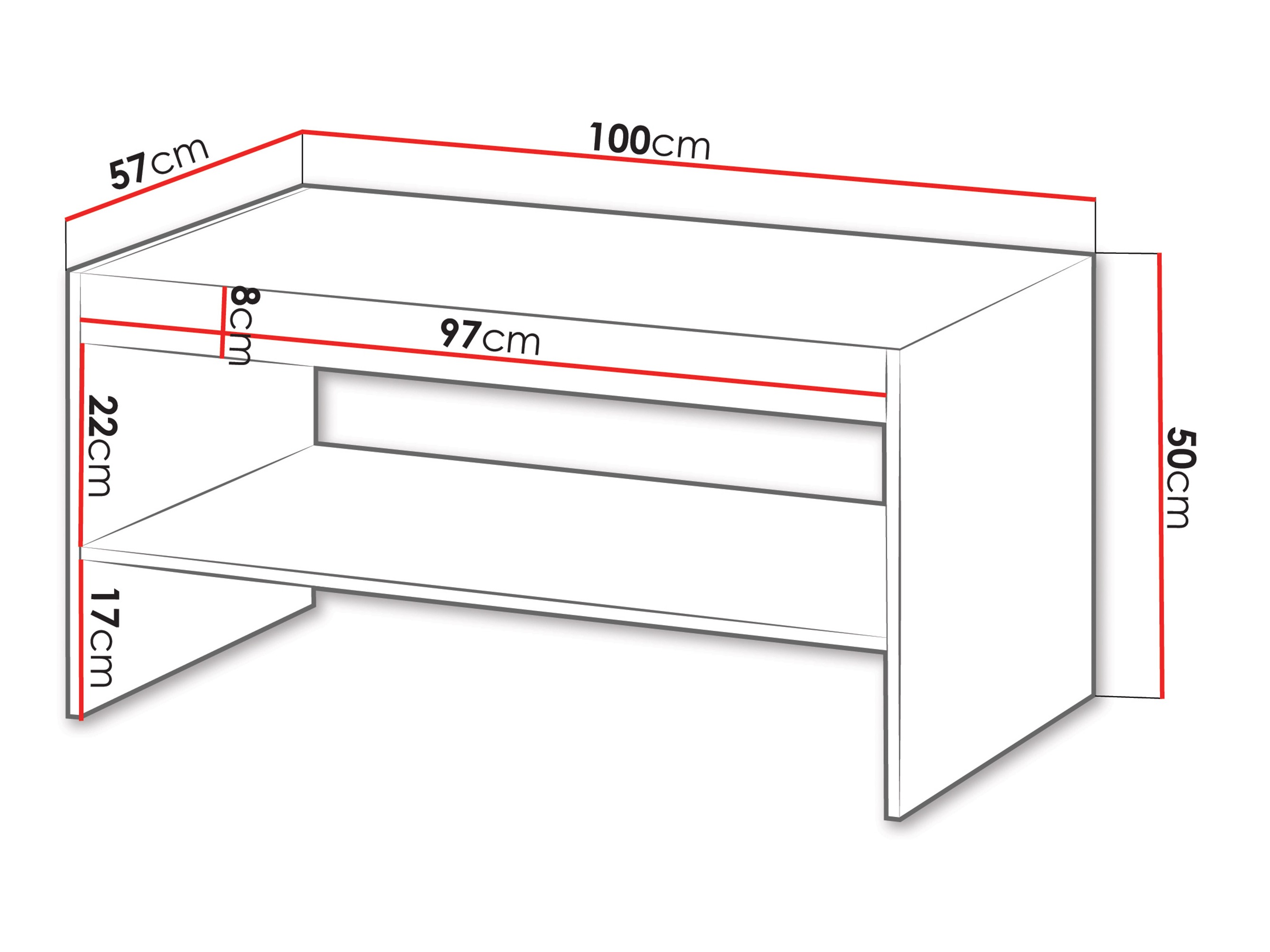 Coffee table Evavese 107 (Black)