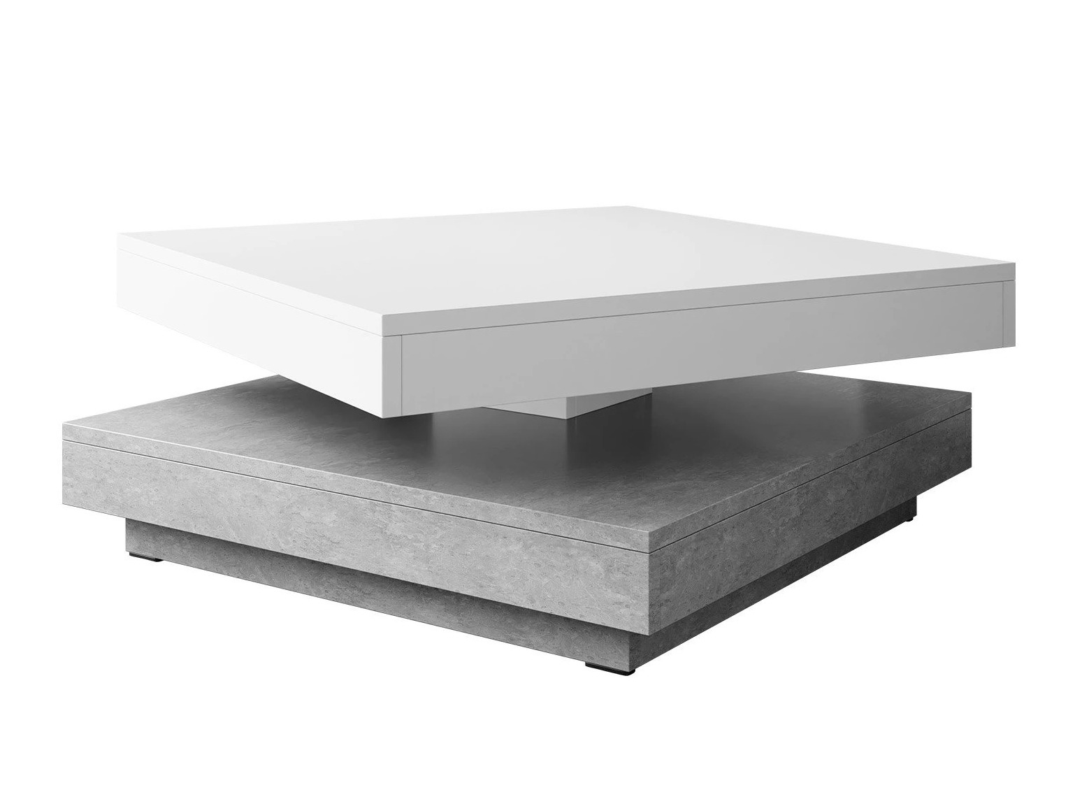 Coffee table transformer Comfivo Pisces (Concrete + White)
